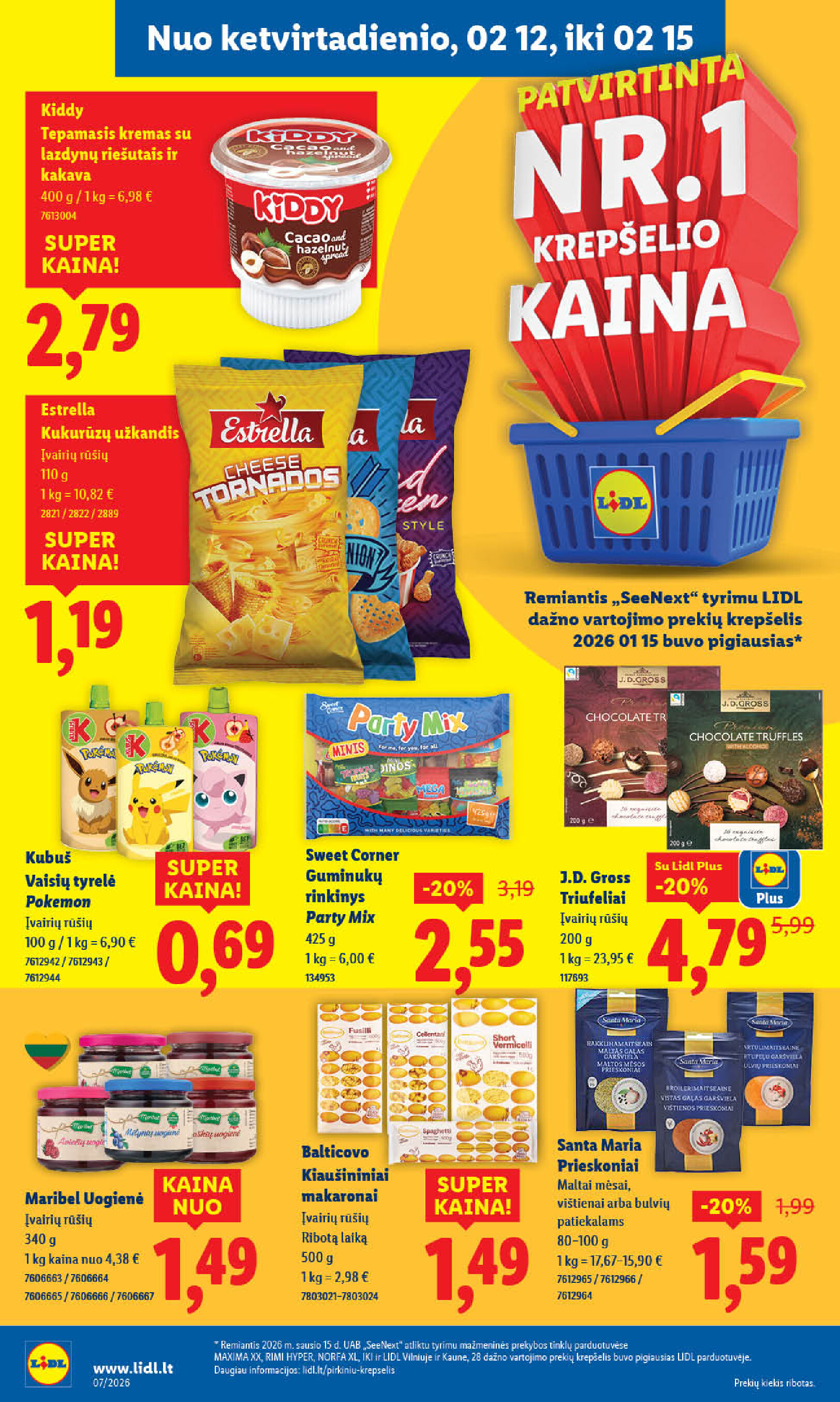 lidl - MAISTO PREKIŲ PASIŪLYMAI (2026-02-09 - 2026-02-15) - page: 32