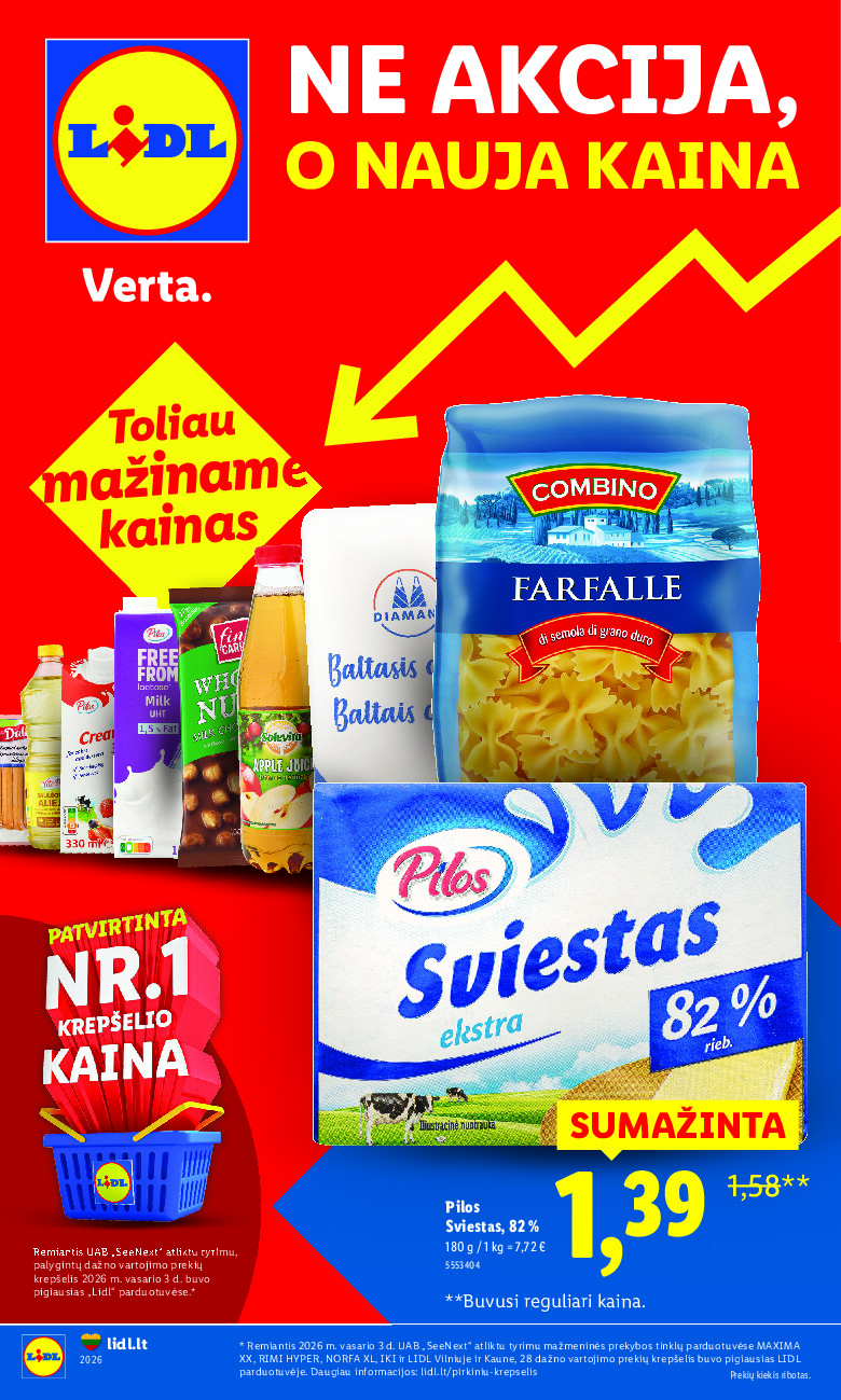 lidl - Ne akcija, o nauja kaina (2026-01-05 - 2026-02-22)