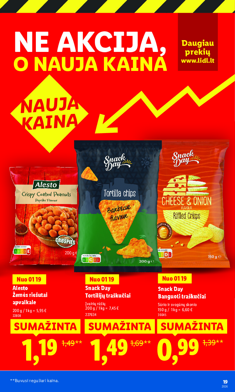lidl - Ne akcija, o nauja kaina (2026-01-05 - 2026-02-22) - page: 19