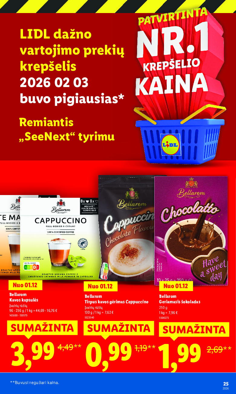 lidl - Ne akcija, o nauja kaina (2026-01-05 - 2026-02-22) - page: 25