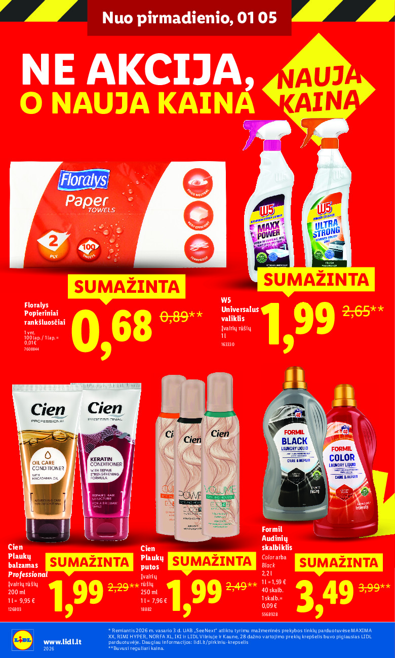 lidl - Ne akcija, o nauja kaina (2026-01-05 - 2026-02-22) - page: 28