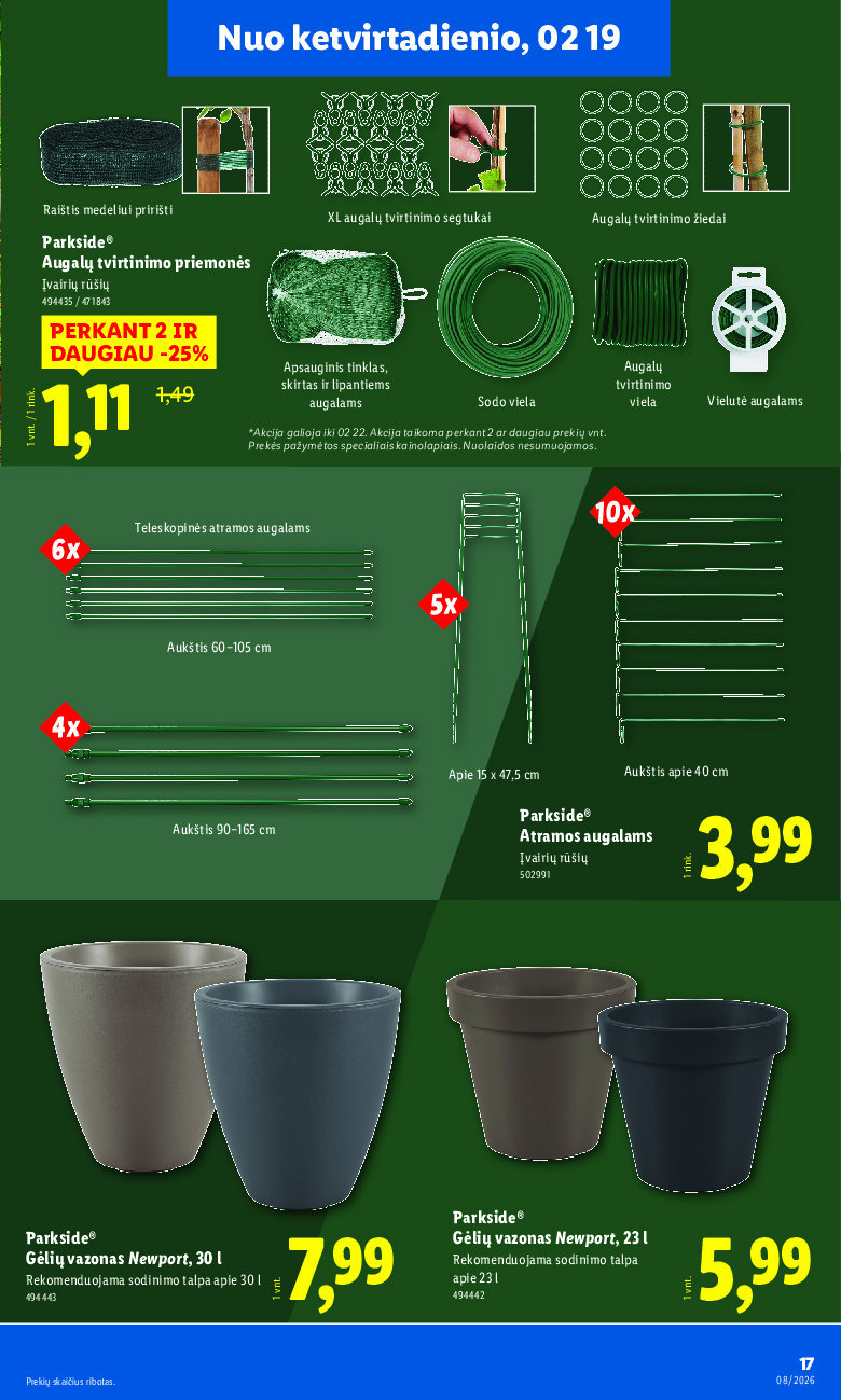 lidl - NE MAISTO PREKIŲ PASIŪLYMAI (2026-02-16 - 2026-02-22) - page: 17
