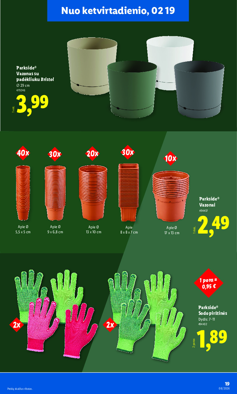 lidl - NE MAISTO PREKIŲ PASIŪLYMAI (2026-02-16 - 2026-02-22) - page: 19