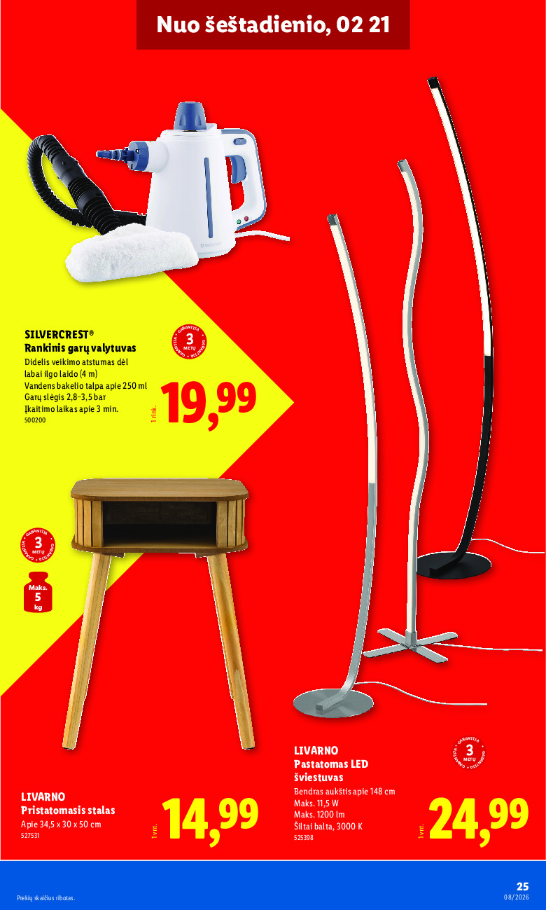 lidl - NE MAISTO PREKIŲ PASIŪLYMAI (2026-02-16 - 2026-02-22) - page: 25