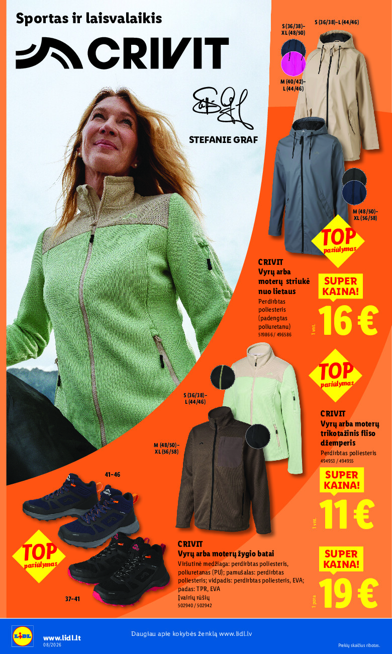 lidl - CRIVIT: Sportas ir laisvalaikis (2026-02-16 - 2026-02-22) - page: 2