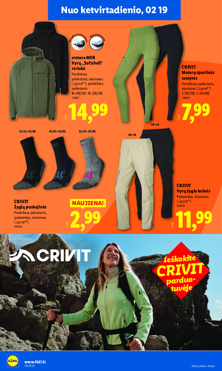 lidl - CRIVIT: Sportas ir laisvalaikis (2026-02-16 - 2026-02-22) - page: 4