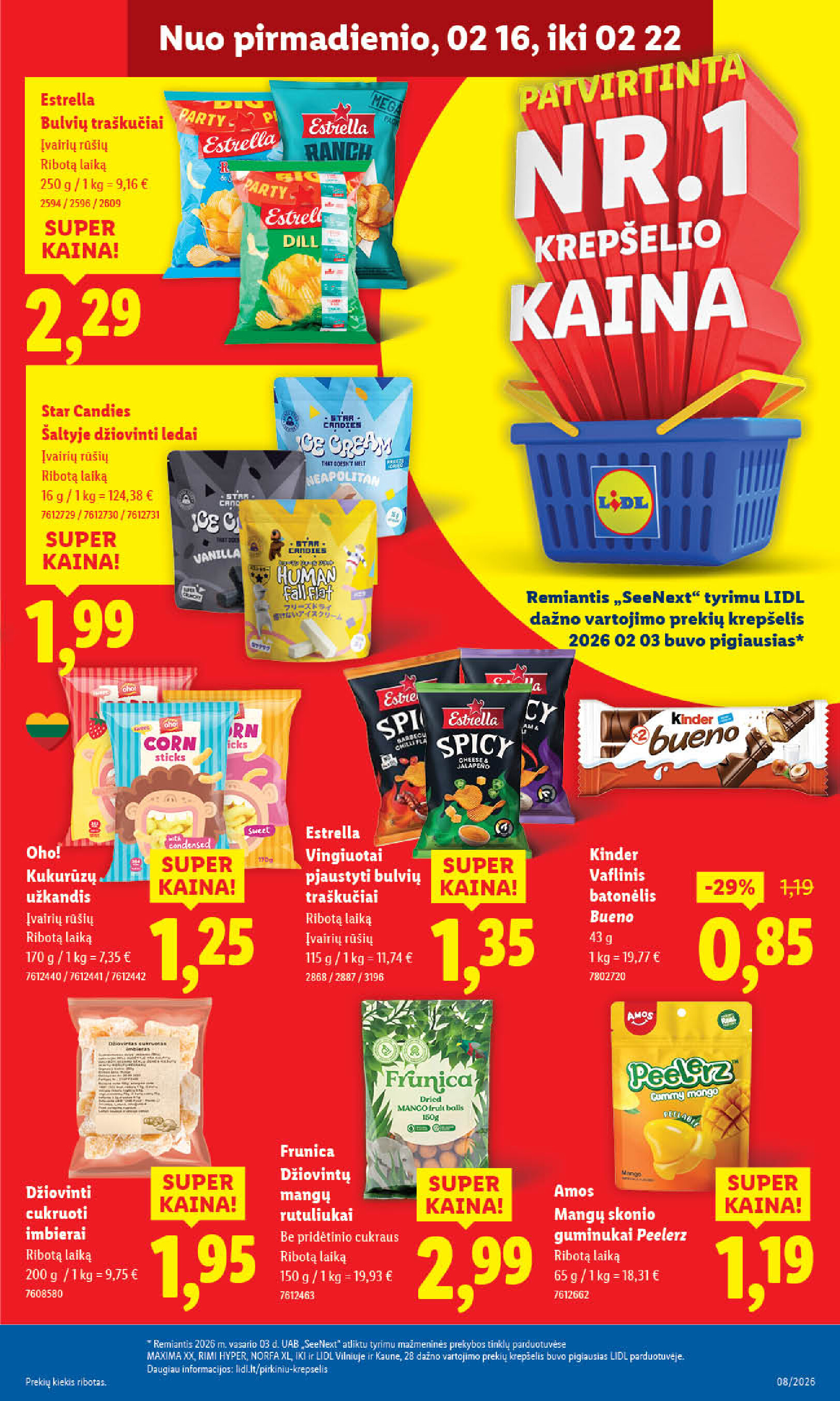 lidl - MAISTO PREKIŲ PASIŪLYMAI (2026-02-16 - 2026-02-22) - page: 25