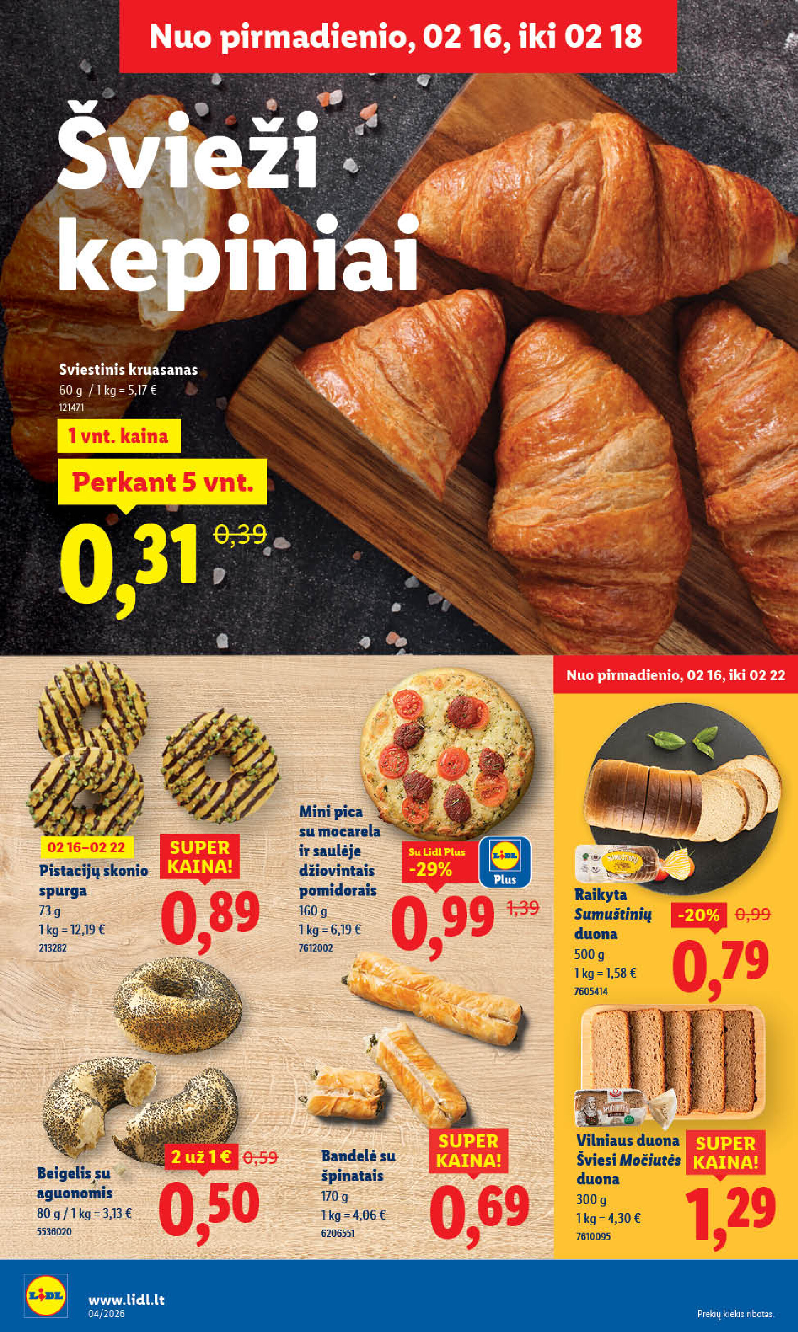 lidl - MAISTO PREKIŲ PASIŪLYMAI (2026-02-16 - 2026-02-22) - page: 6
