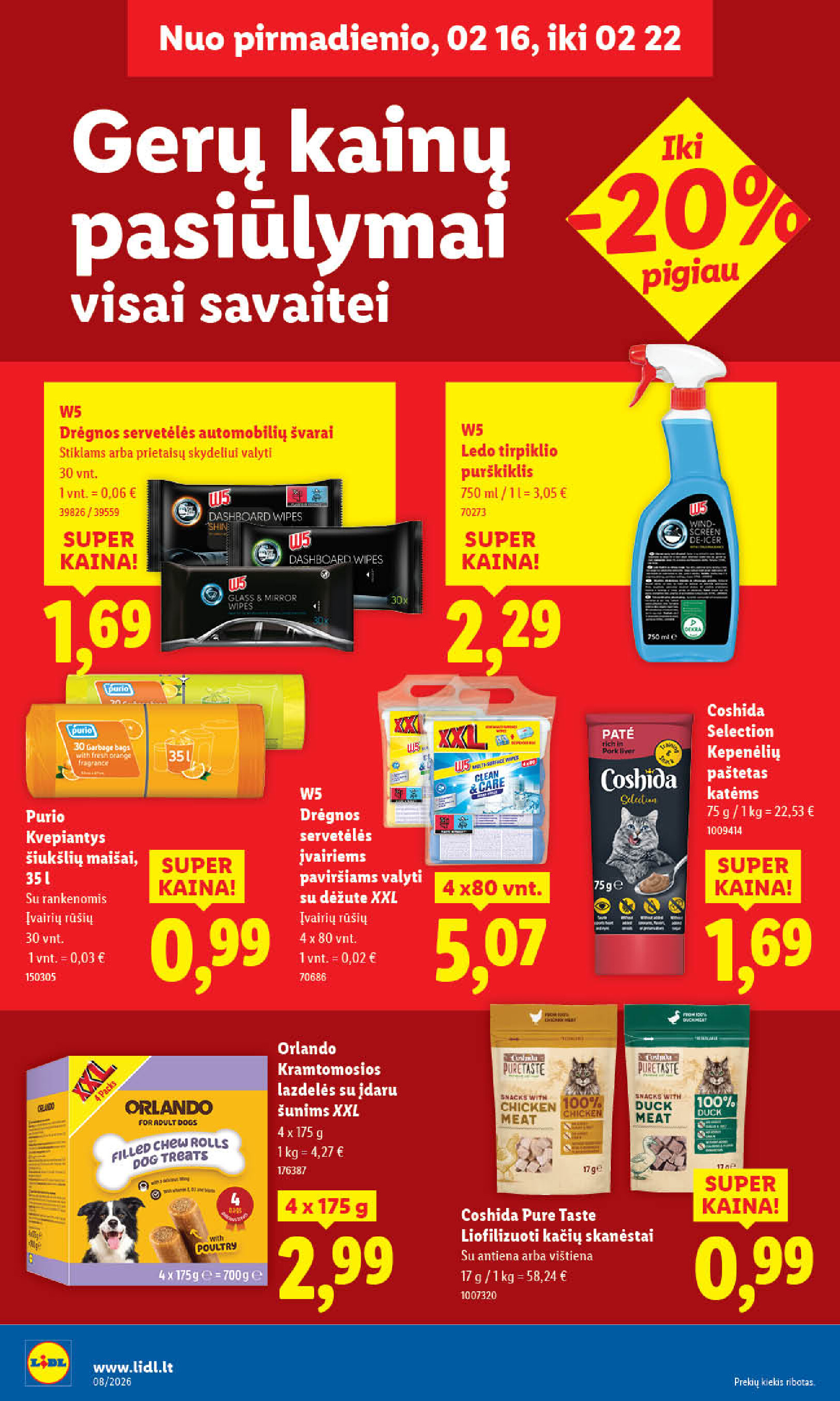 lidl - MAISTO PREKIŲ PASIŪLYMAI (2026-02-16 - 2026-02-22) - page: 26