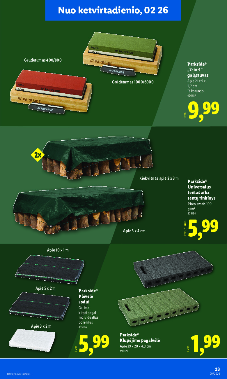 lidl - NE MAISTO PREKIŲ PASIŪLYMAI (2026-02-23 - 2026-03-01) - page: 23