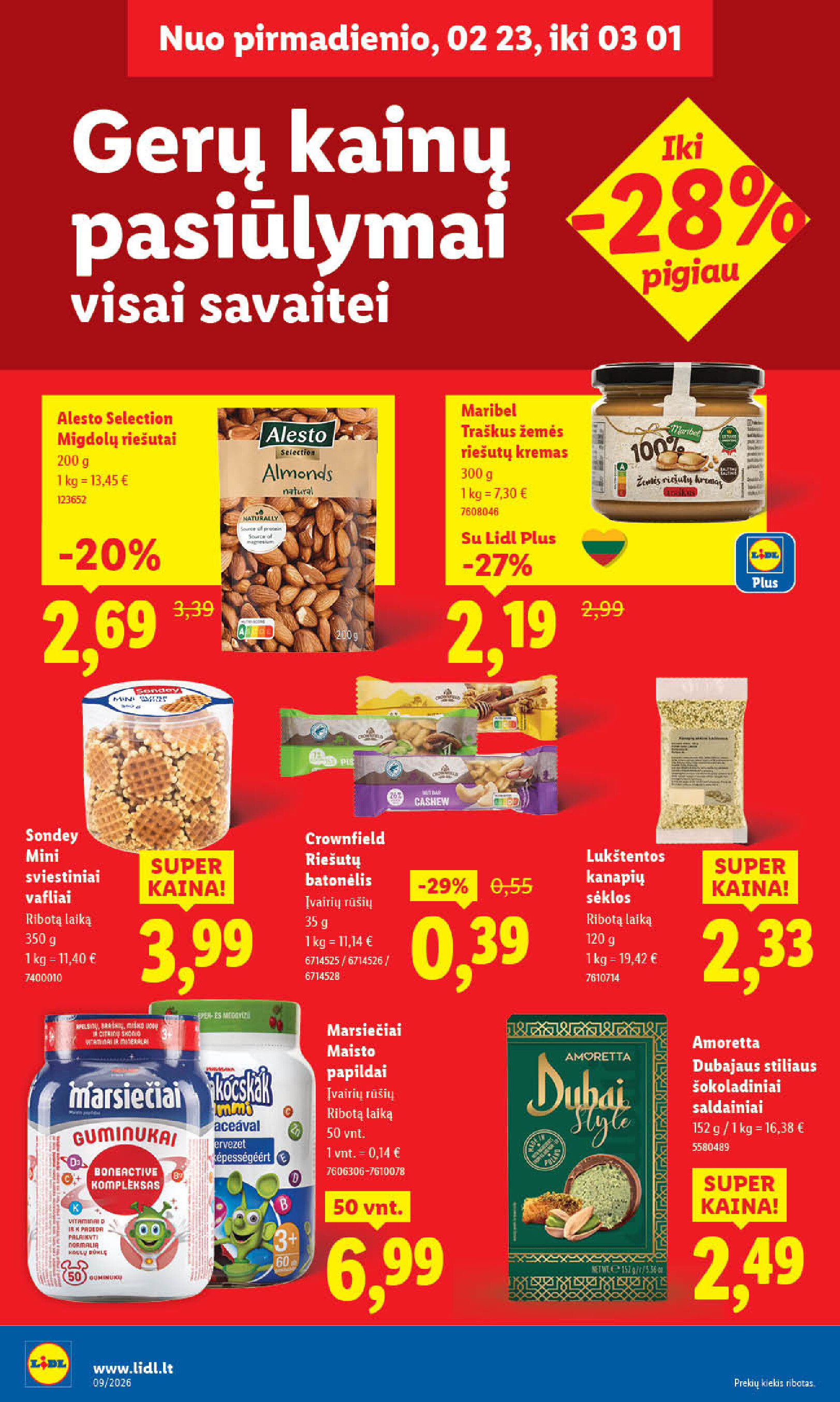 lidl - MAISTO PREKIŲ PASIŪLYMAI (2026-02-23 - 2026-03-01) - page: 30