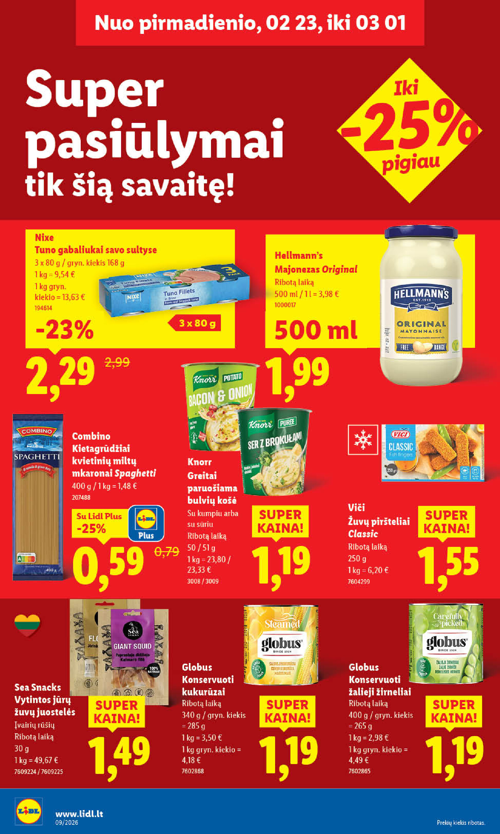 lidl - MAISTO PREKIŲ PASIŪLYMAI (2026-02-23 - 2026-03-01) - page: 28