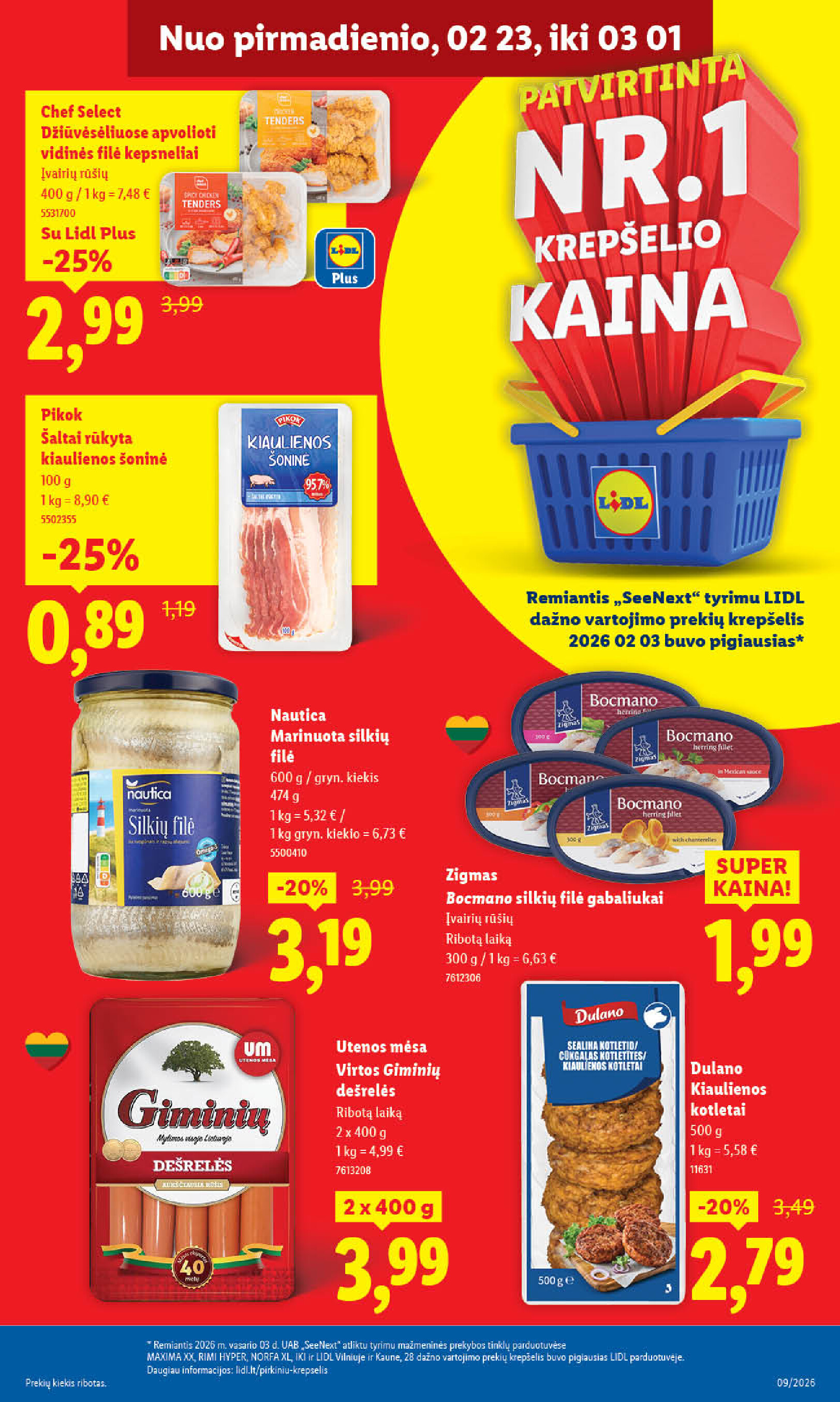 lidl - MAISTO PREKIŲ PASIŪLYMAI (2026-02-23 - 2026-03-01) - page: 9