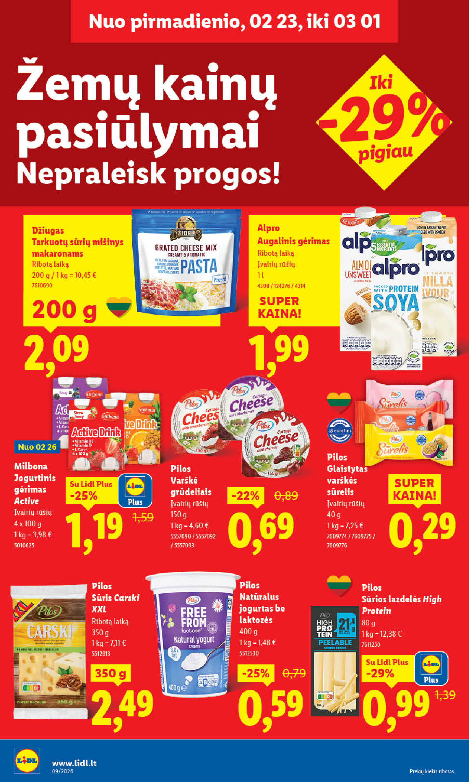 lidl - MAISTO PREKIŲ PASIŪLYMAI (2026-02-23 - 2026-03-01) - page: 26