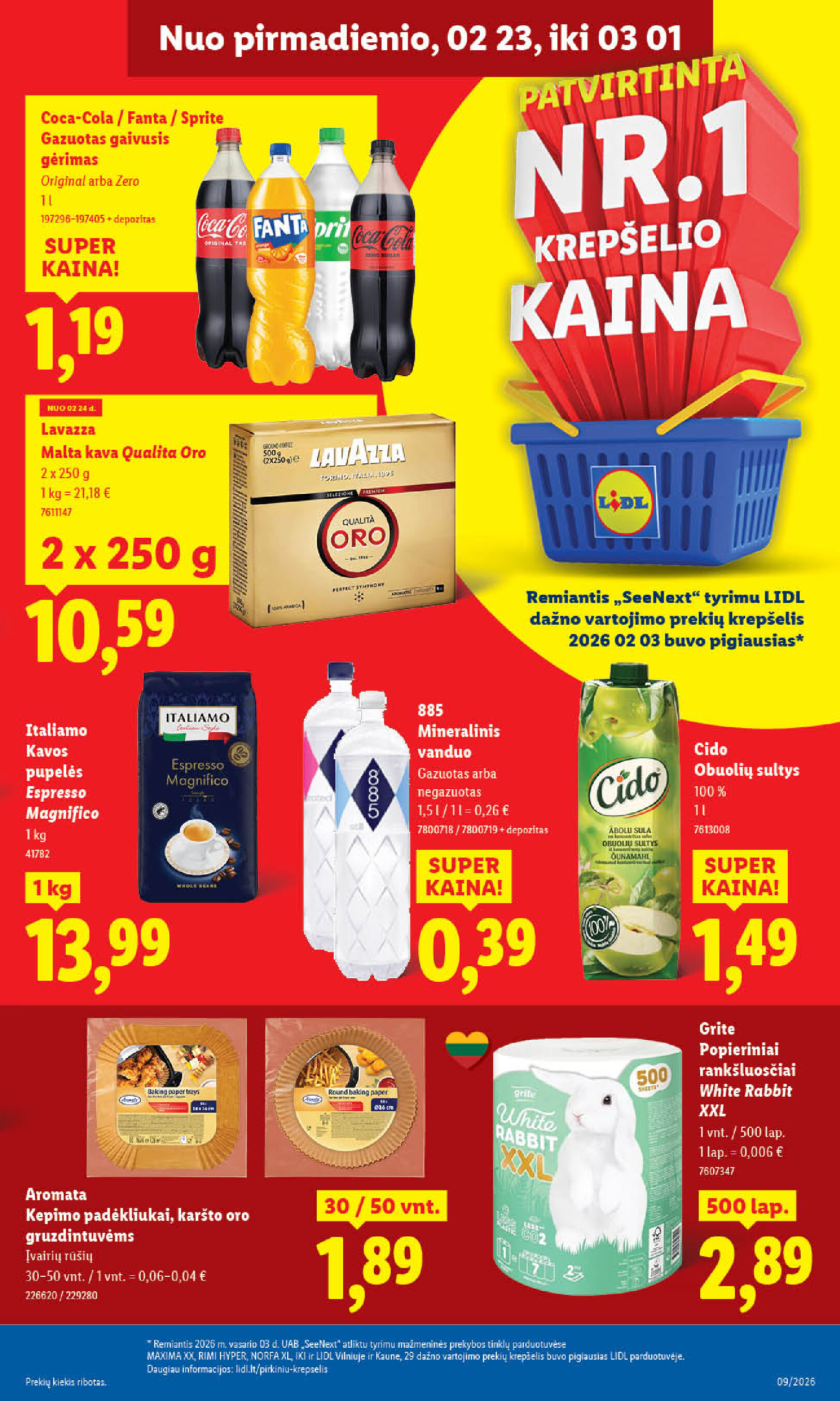 lidl - MAISTO PREKIŲ PASIŪLYMAI (2026-02-23 - 2026-03-01) - page: 29