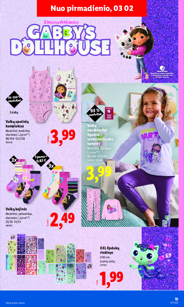 lidl - NE MAISTO PREKIŲ PASIŪLYMAI (2026-03-02 - 2026-03-08) - page: 15