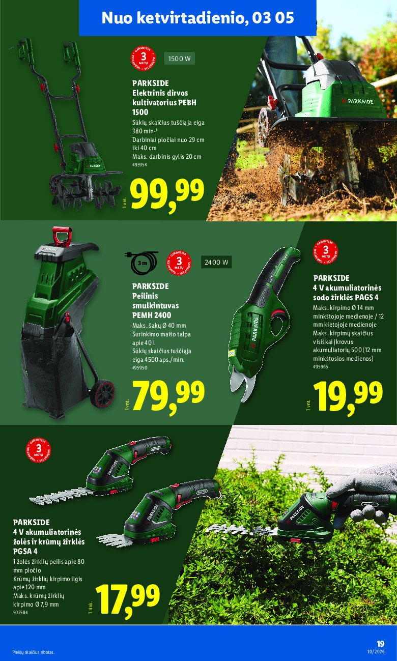 lidl - NE MAISTO PREKIŲ PASIŪLYMAI (2026-03-02 - 2026-03-08) - page: 19