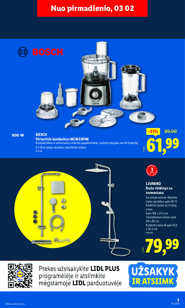 lidl - NE MAISTO PREKIŲ PASIŪLYMAI (2026-03-02 - 2026-03-08) - page: 3