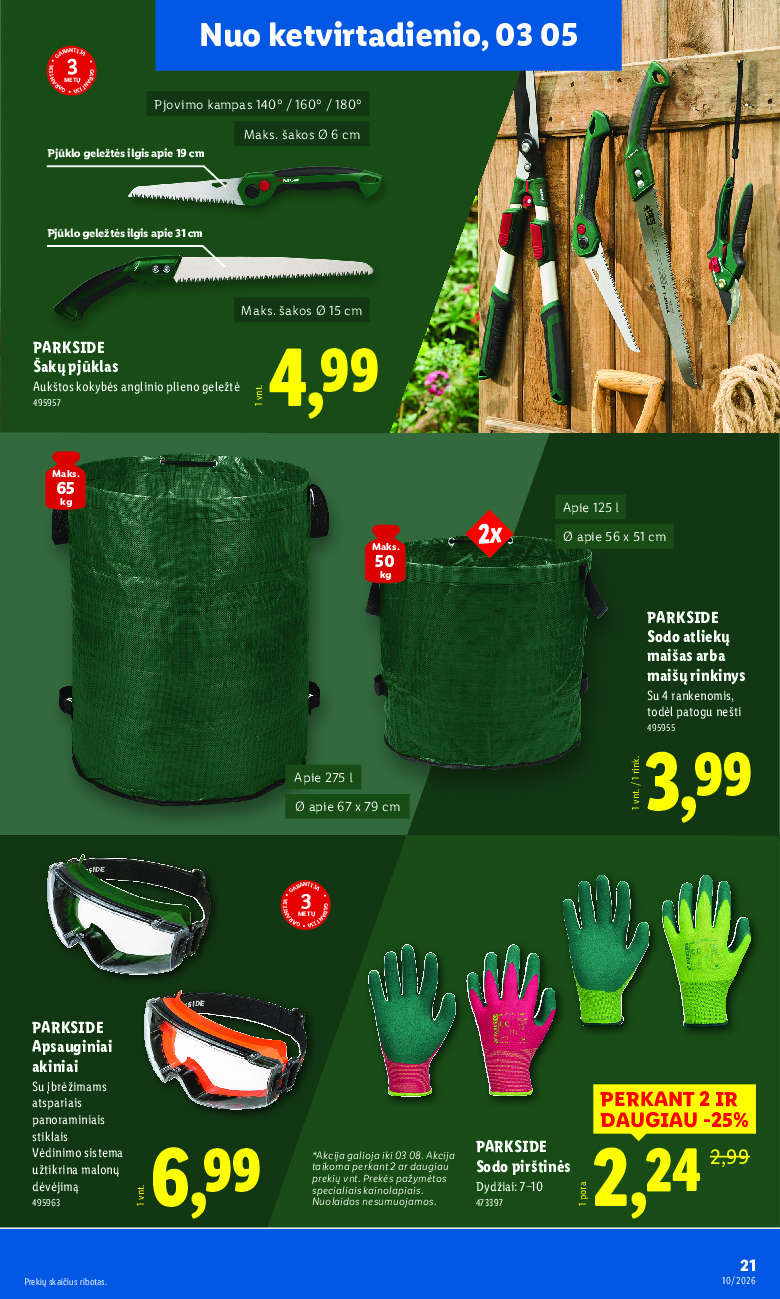 lidl - NE MAISTO PREKIŲ PASIŪLYMAI (2026-03-02 - 2026-03-08) - page: 21