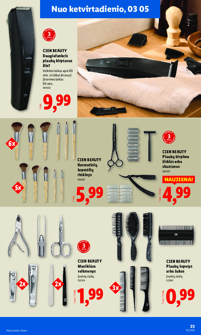 lidl - NE MAISTO PREKIŲ PASIŪLYMAI (2026-03-02 - 2026-03-08) - page: 23