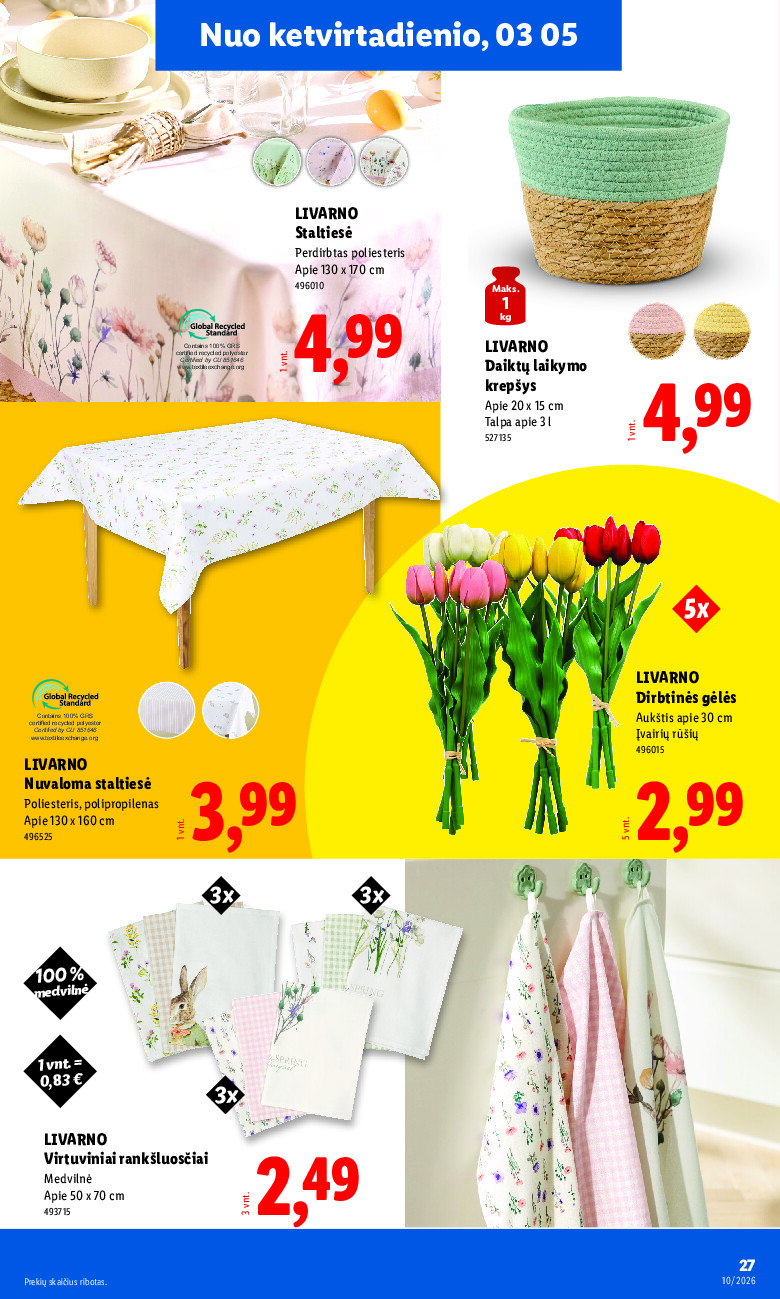 lidl - NE MAISTO PREKIŲ PASIŪLYMAI (2026-03-02 - 2026-03-08) - page: 27