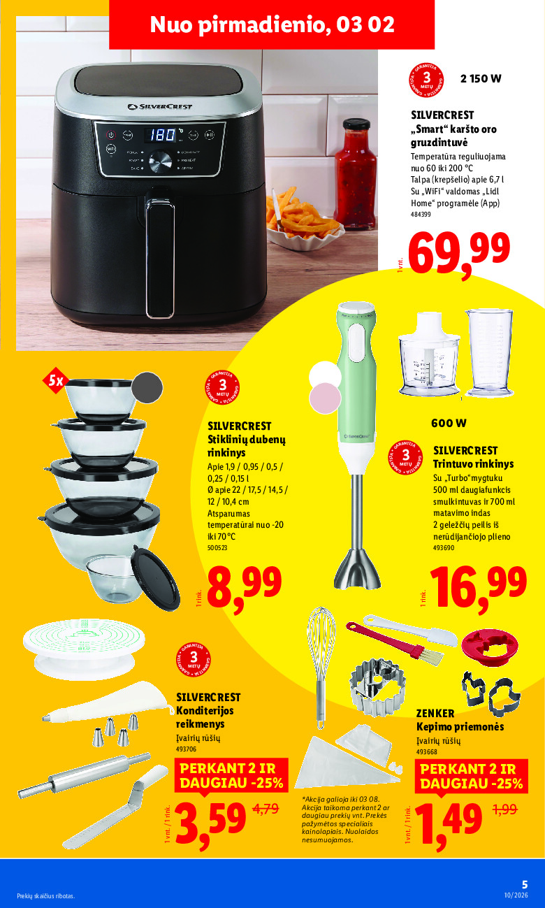 lidl - NE MAISTO PREKIŲ PASIŪLYMAI (2026-03-02 - 2026-03-08) - page: 5