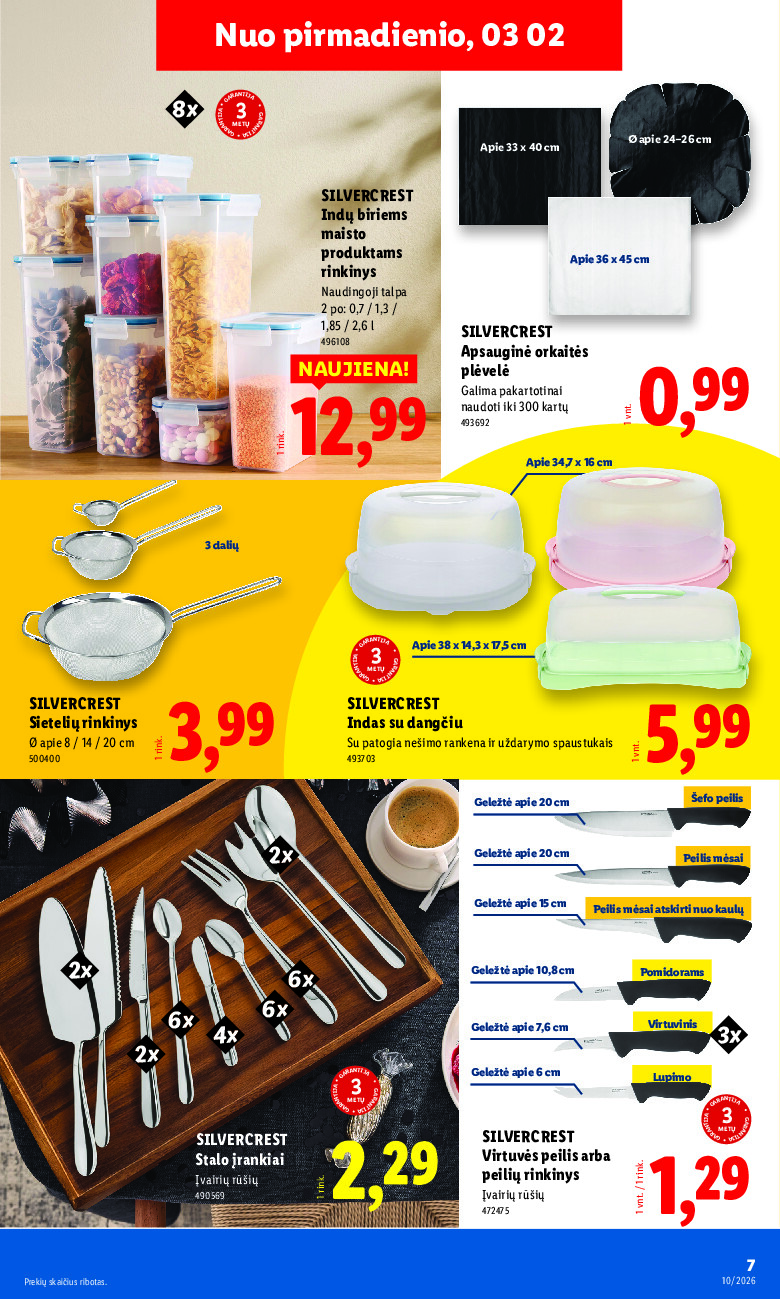 lidl - NE MAISTO PREKIŲ PASIŪLYMAI (2026-03-02 - 2026-03-08) - page: 7