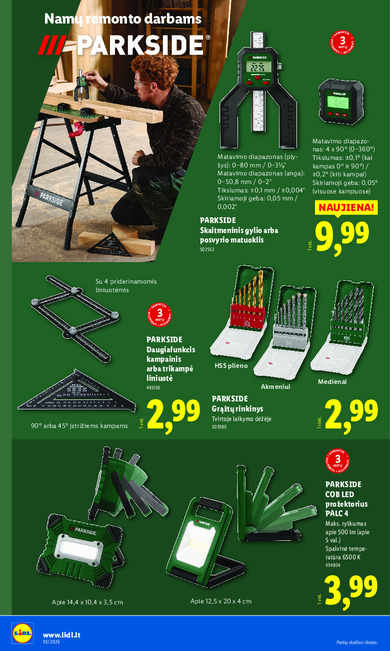 lidl - NE MAISTO PREKIŲ PASIŪLYMAI (2026-03-02 - 2026-03-08) - page: 10