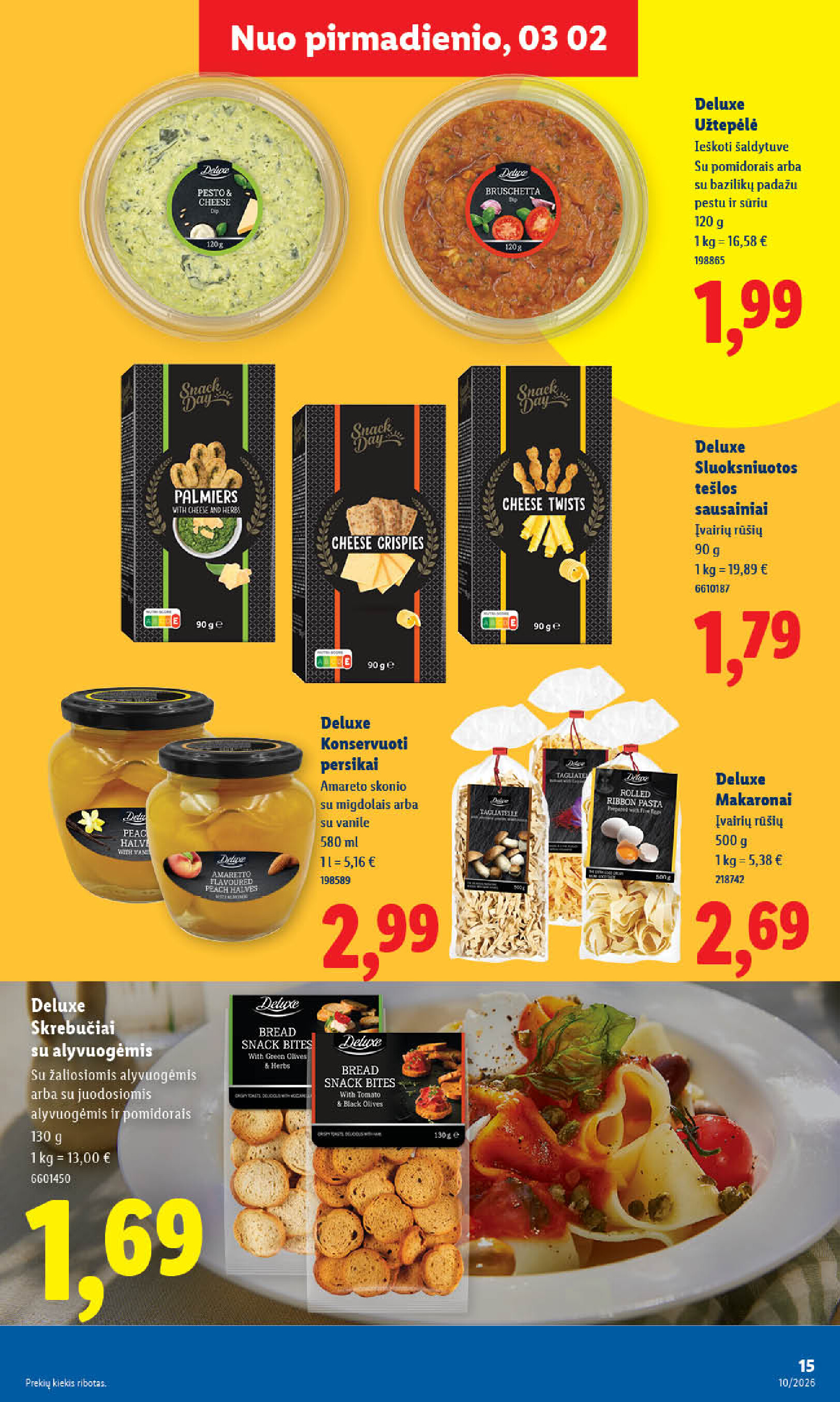 lidl - MAISTO PREKIŲ PASIŪLYMAI (2026-03-02 - 2026-03-08) - page: 15