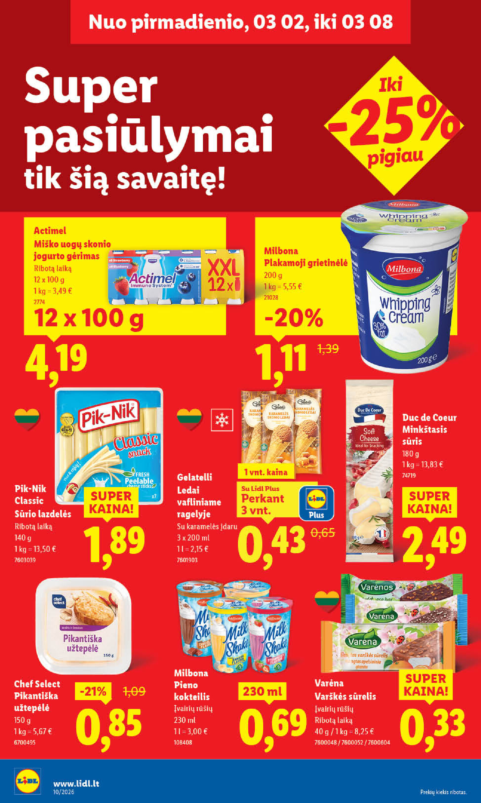 lidl - MAISTO PREKIŲ PASIŪLYMAI (2026-03-02 - 2026-03-08) - page: 22