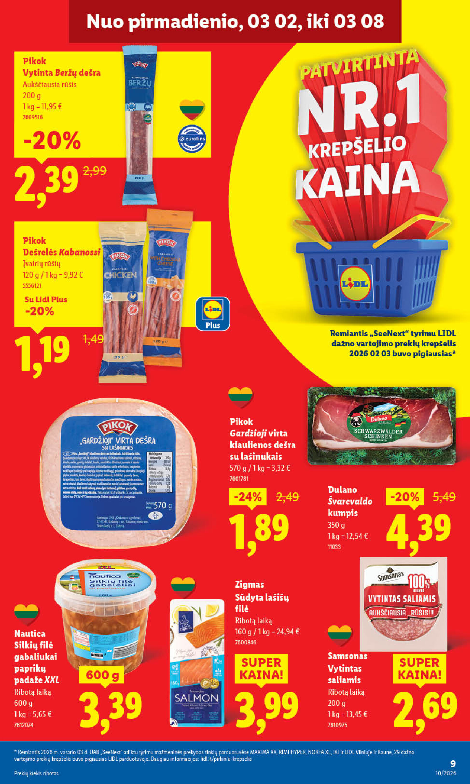 lidl - MAISTO PREKIŲ PASIŪLYMAI (2026-03-02 - 2026-03-08) - page: 11