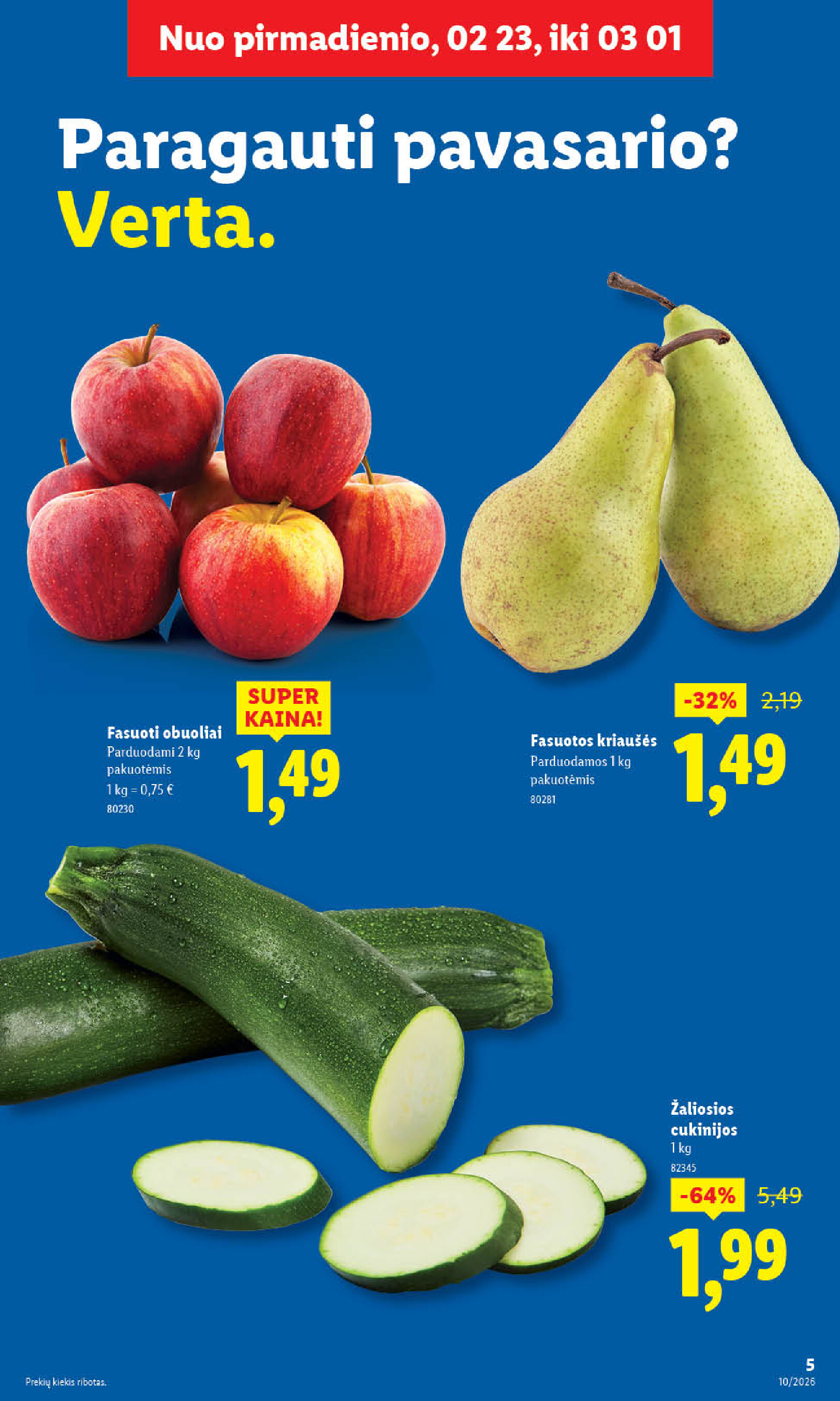 lidl - MAISTO PREKIŲ PASIŪLYMAI (2026-03-02 - 2026-03-08) - page: 6