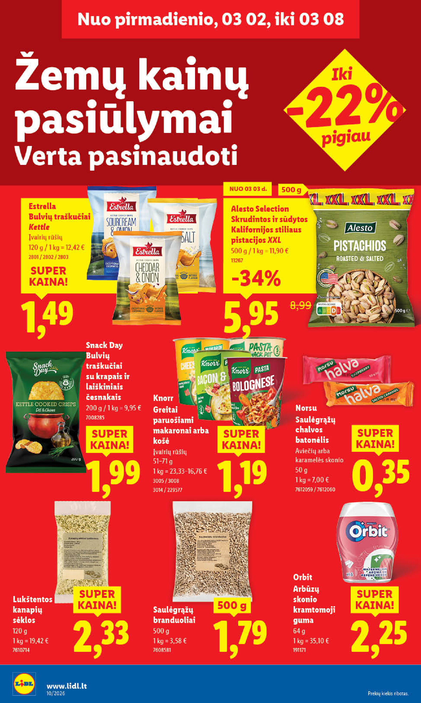 lidl - MAISTO PREKIŲ PASIŪLYMAI (2026-03-02 - 2026-03-08) - page: 30