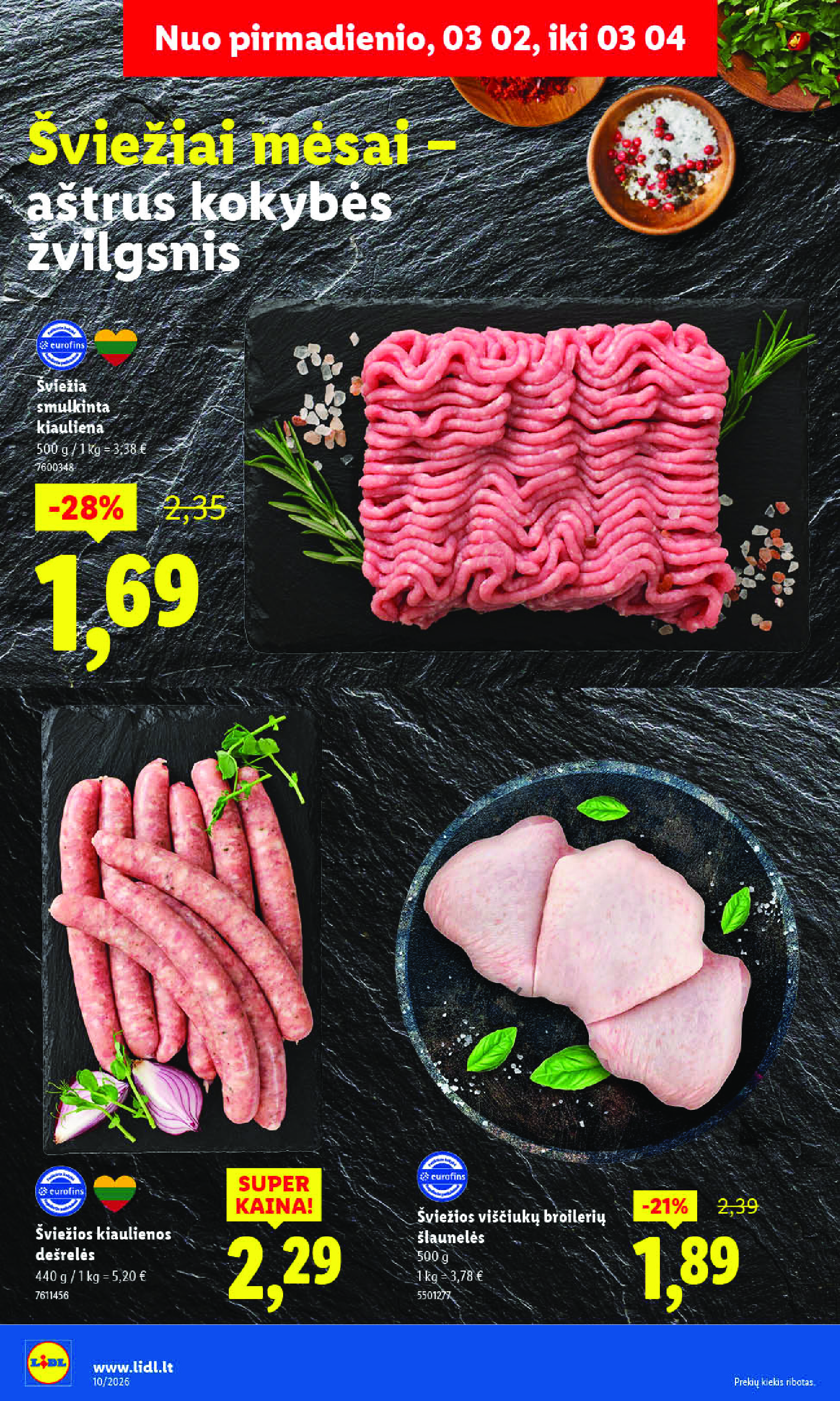 lidl - MAISTO PREKIŲ PASIŪLYMAI (2026-03-02 - 2026-03-08) - page: 12
