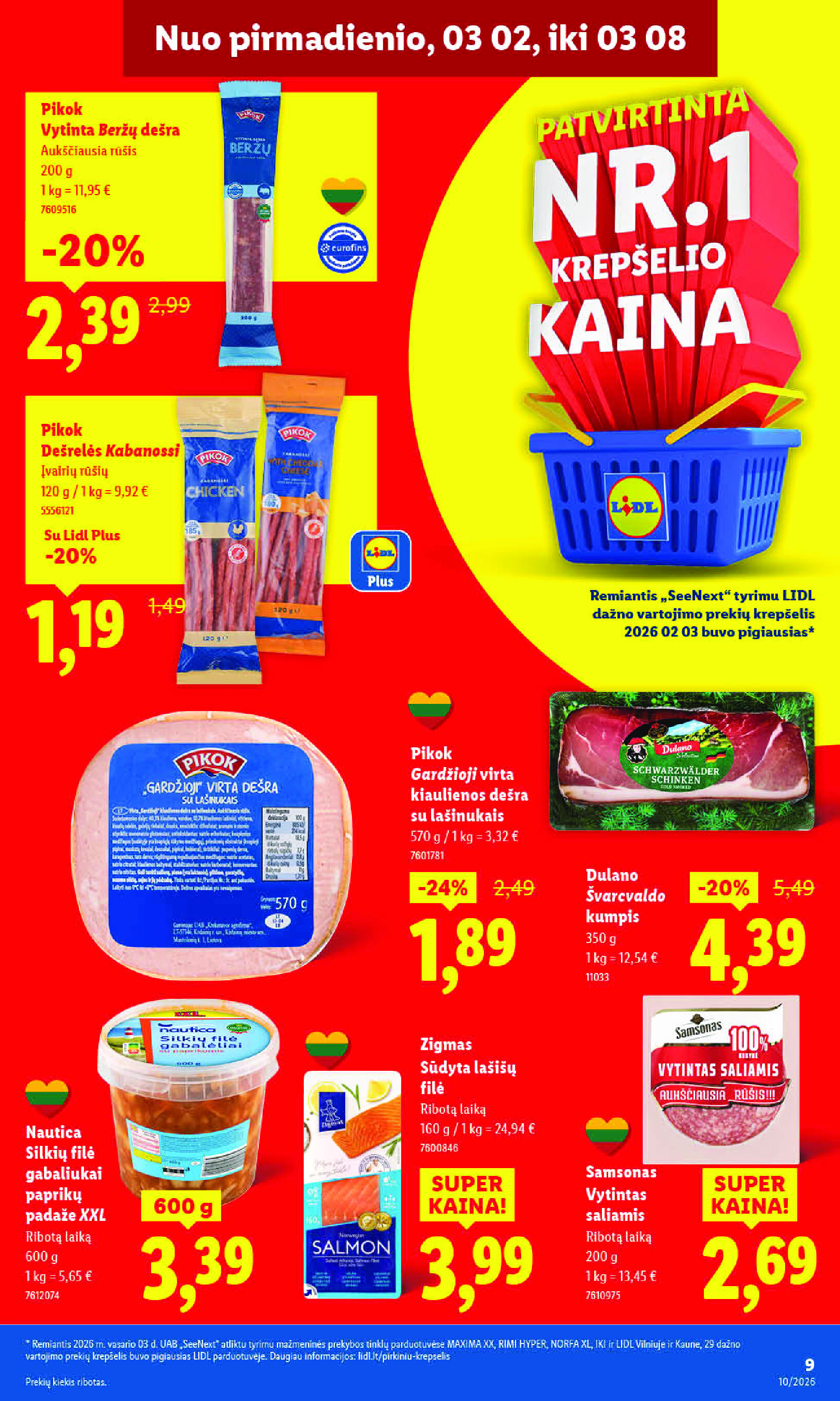 lidl - MAISTO PREKIŲ PASIŪLYMAI (2026-03-02 - 2026-03-08) - page: 13