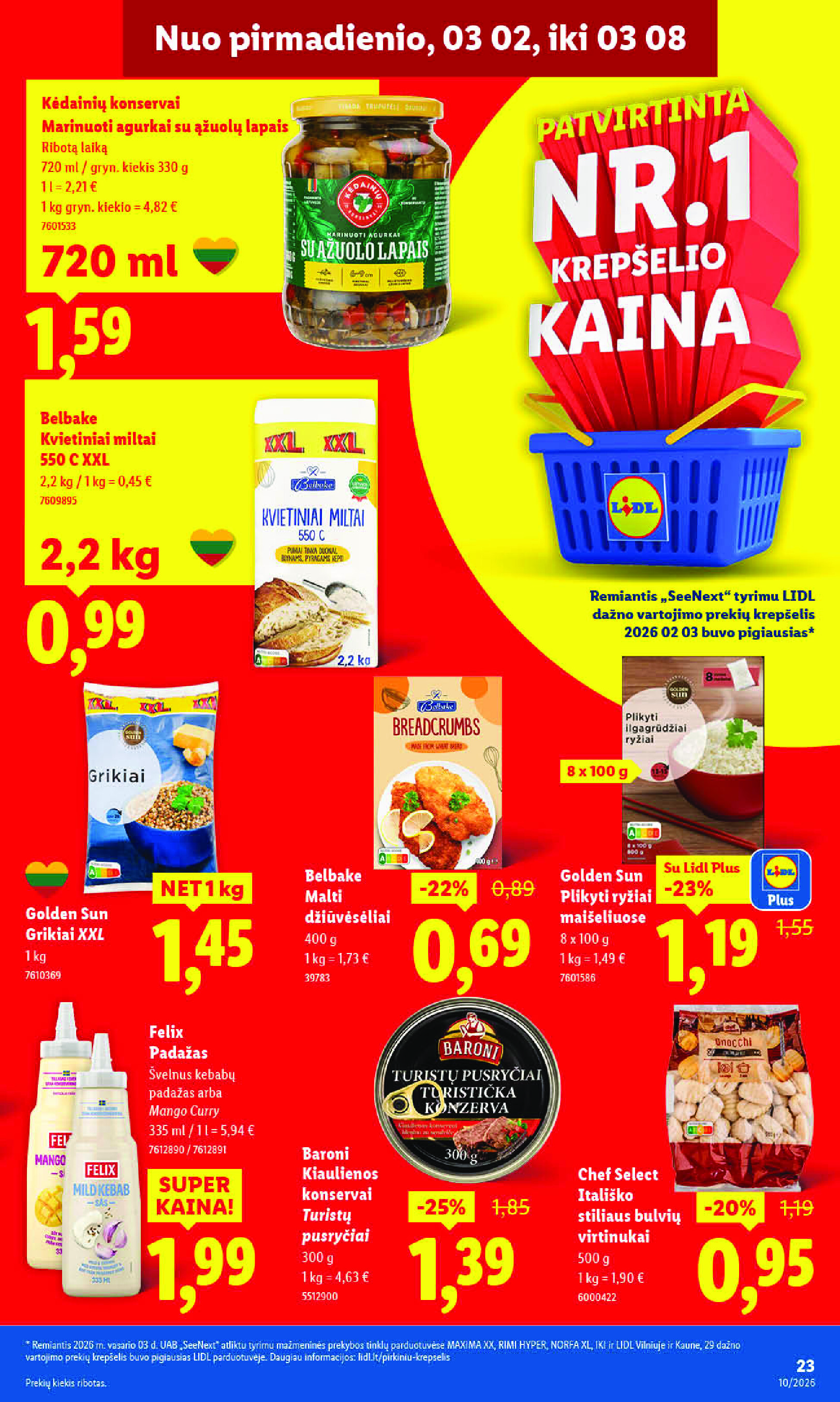 lidl - MAISTO PREKIŲ PASIŪLYMAI (2026-03-02 - 2026-03-08) - page: 27
