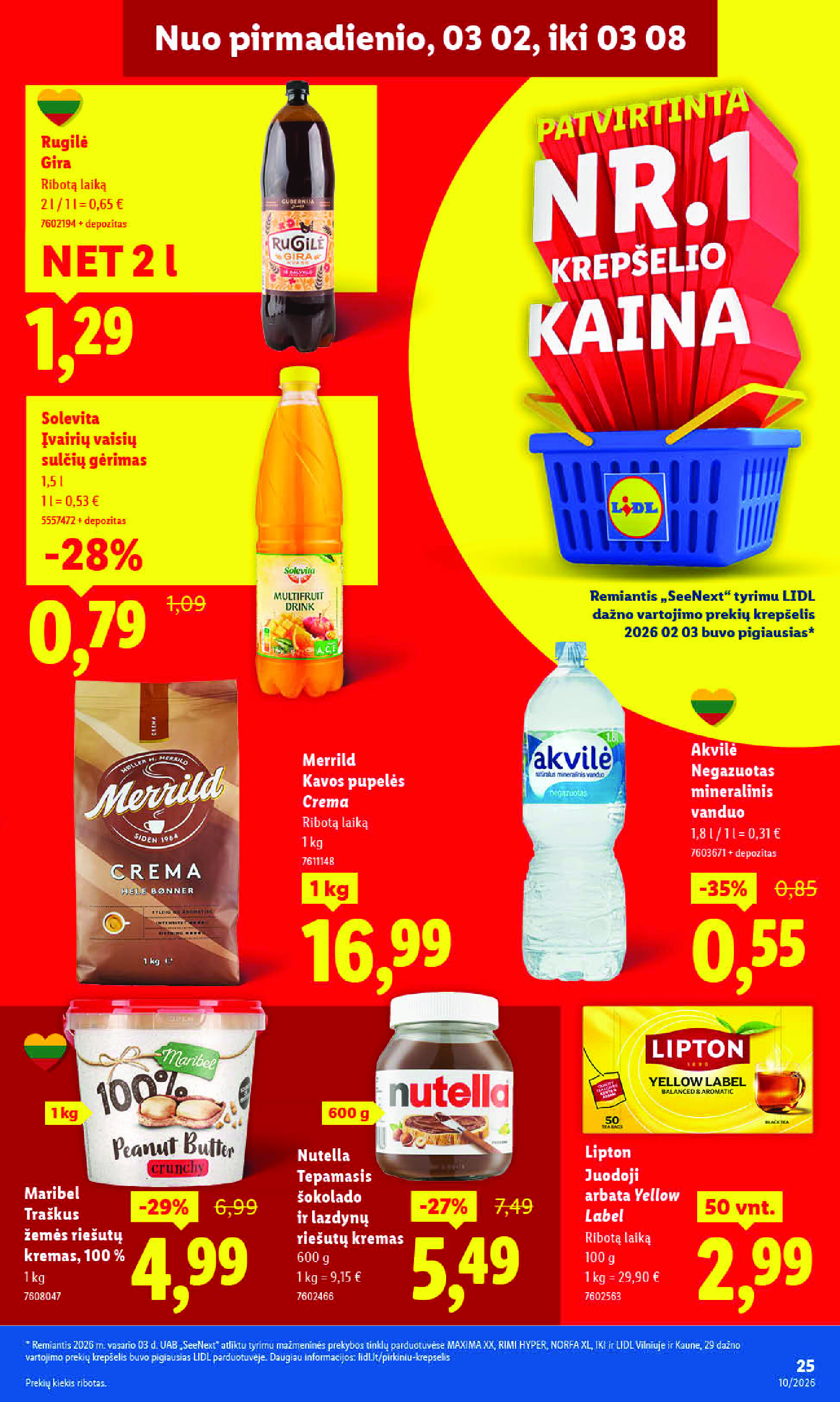 lidl - MAISTO PREKIŲ PASIŪLYMAI (2026-03-02 - 2026-03-08) - page: 29