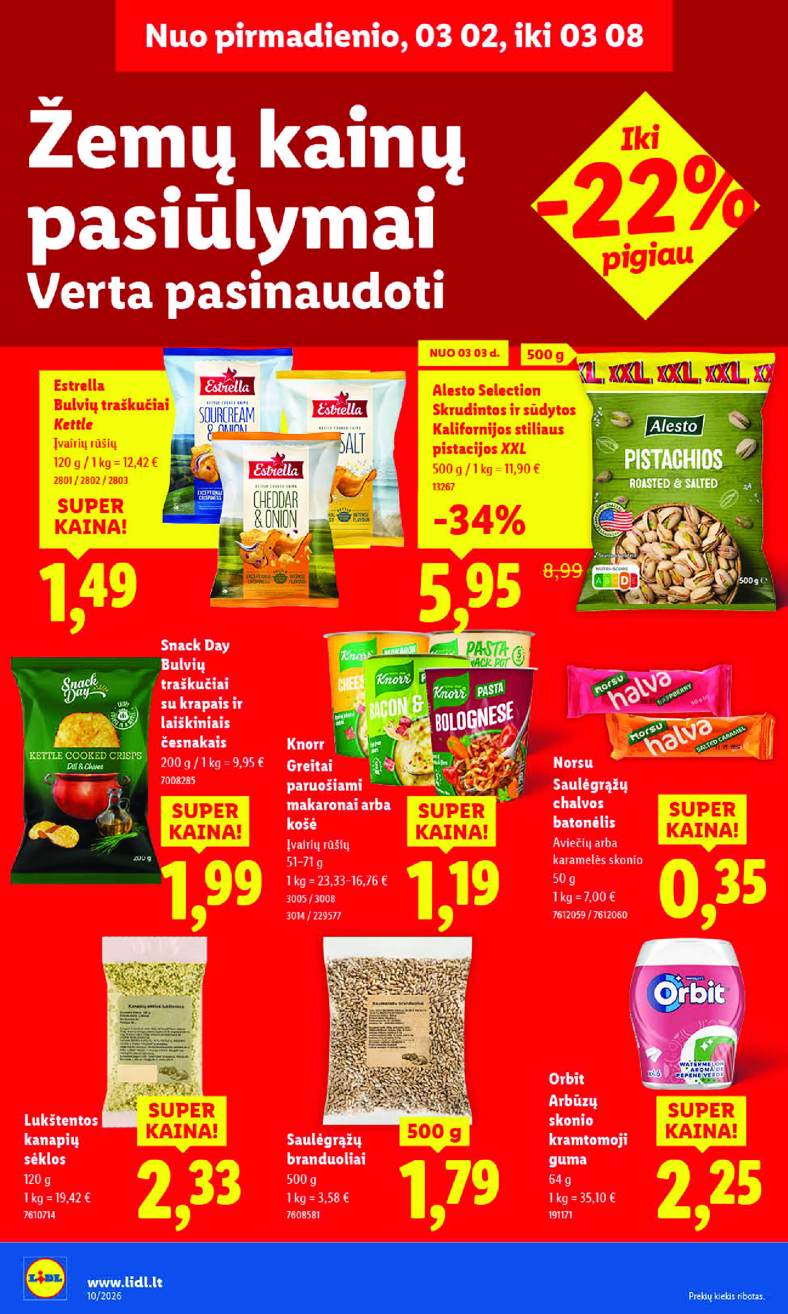 lidl - MAISTO PREKIŲ PASIŪLYMAI (2026-03-02 - 2026-03-08) - page: 30