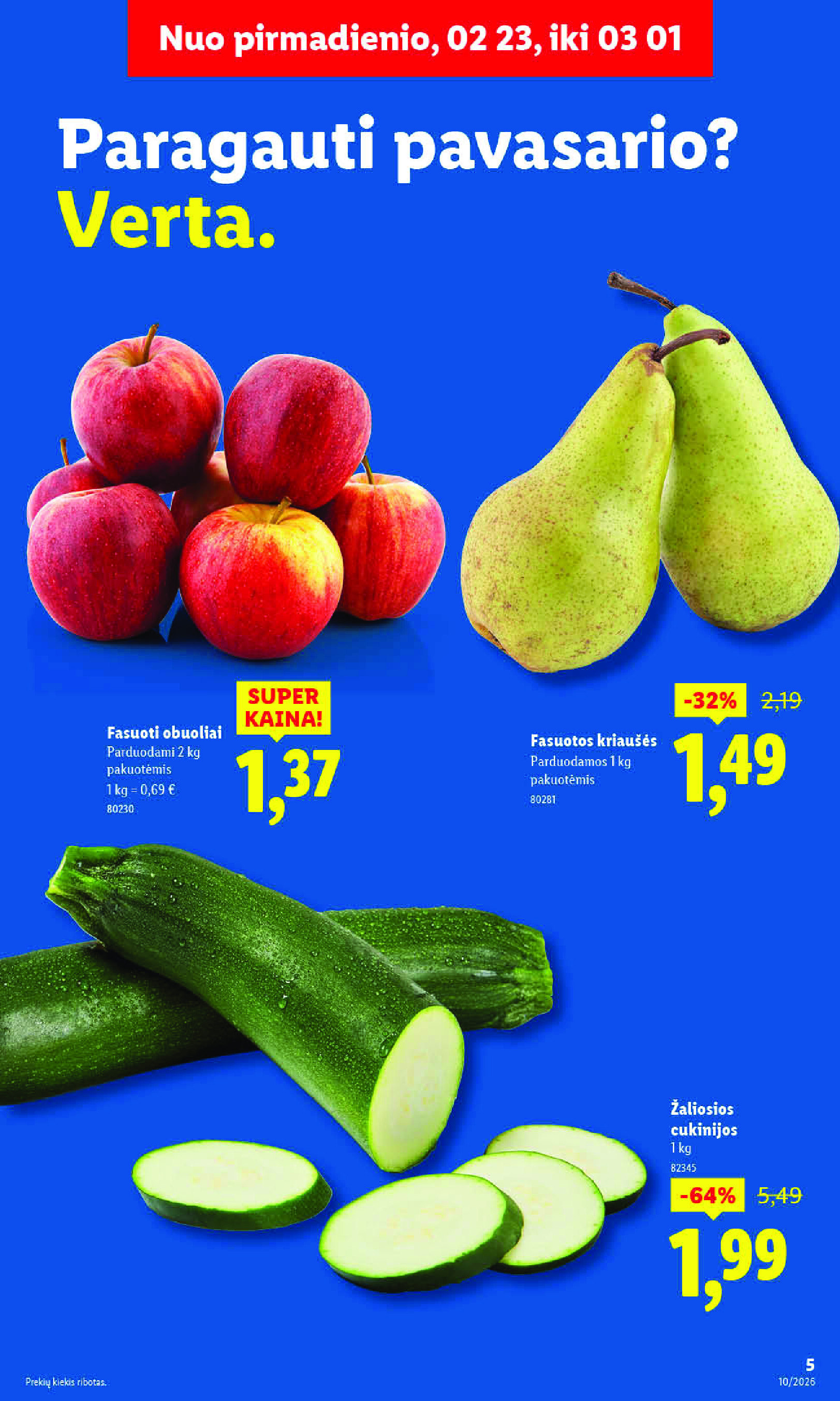 lidl - MAISTO PREKIŲ PASIŪLYMAI (2026-03-02 - 2026-03-08) - page: 9