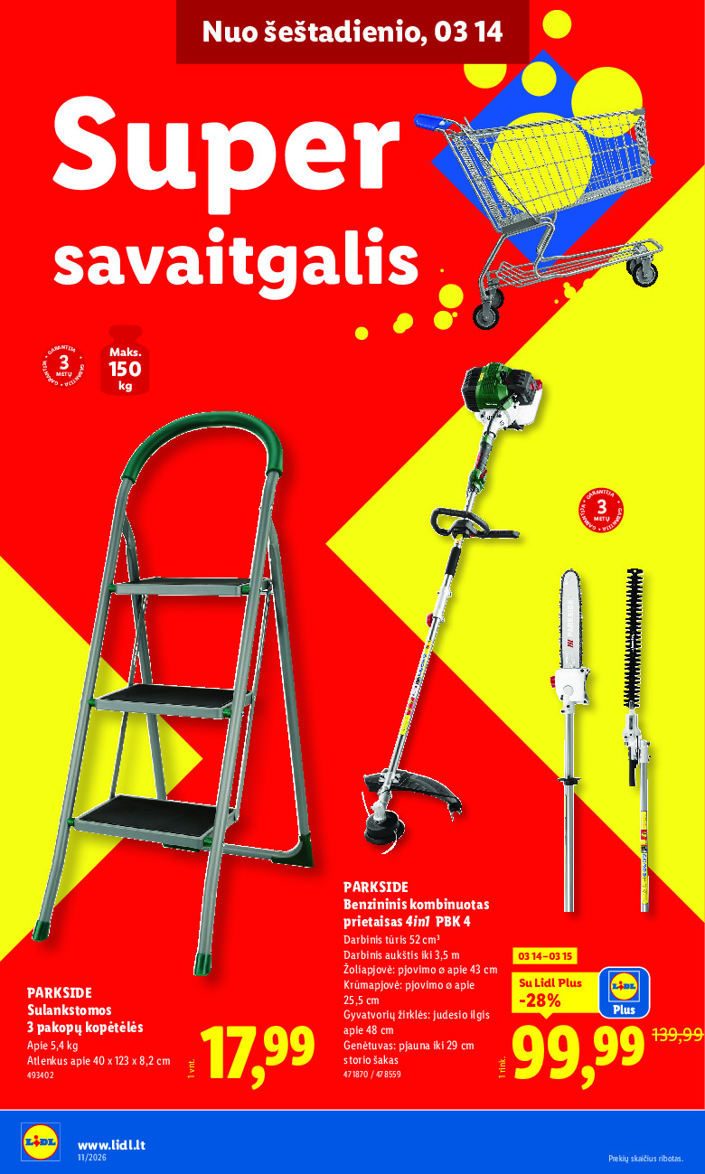 lidl - NE MAISTO PREKIŲ PASIŪLYMAI (2026-03-09 - 2026-03-15) - page: 28