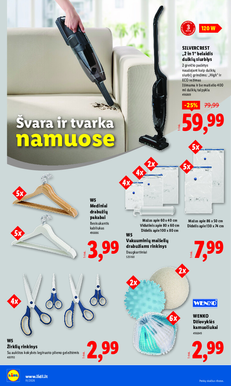 lidl - NE MAISTO PREKIŲ PASIŪLYMAI (2026-03-09 - 2026-03-15) - page: 8