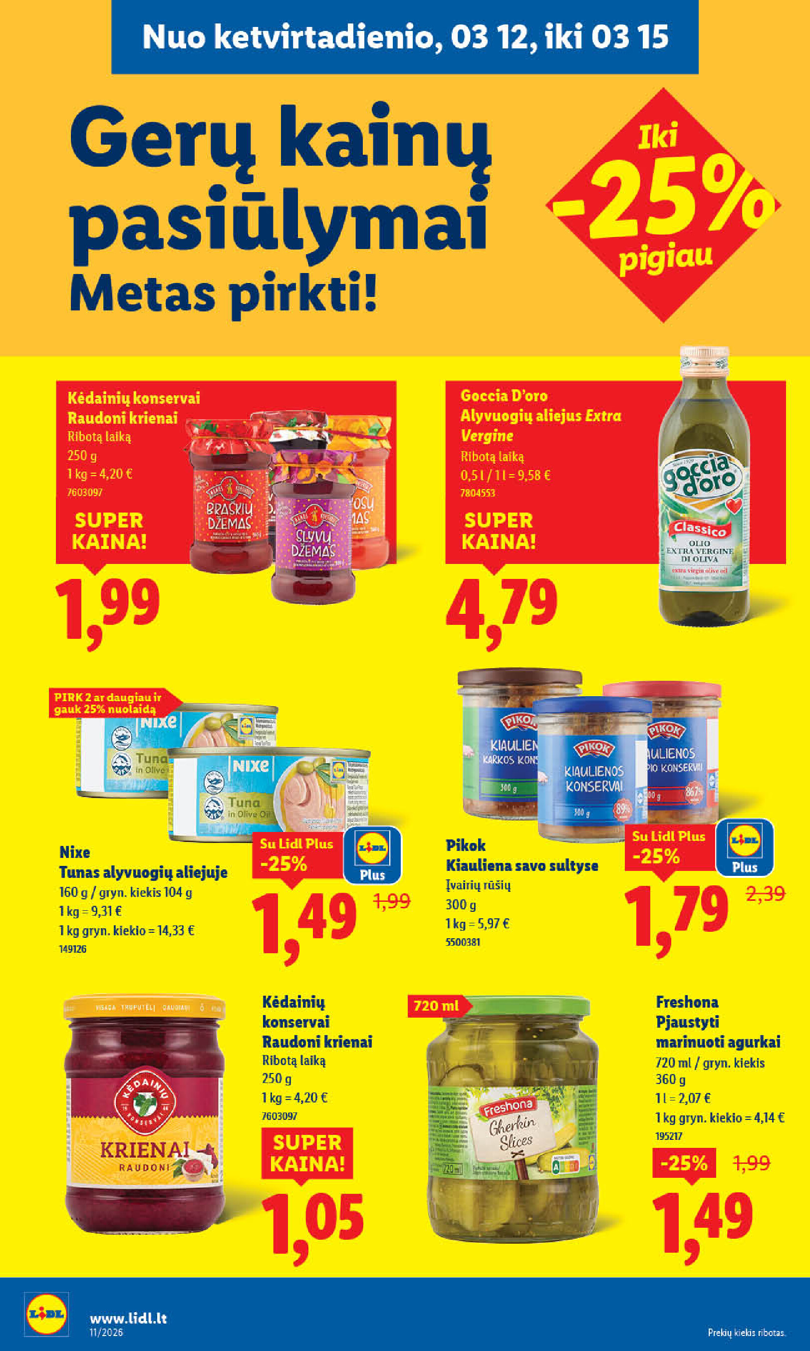 lidl - MAISTO PREKIŲ PASIŪLYMAI (2026-03-09 - 2026-03-15) - page: 30