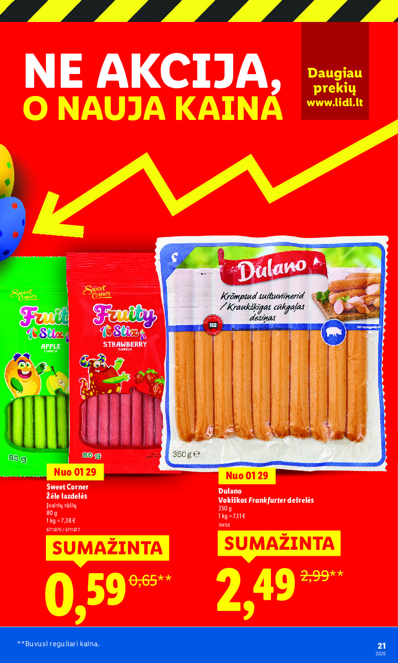 lidl - Ne akcija, o nauja kaina (2026-01-05 - 2026-03-16) - page: 21