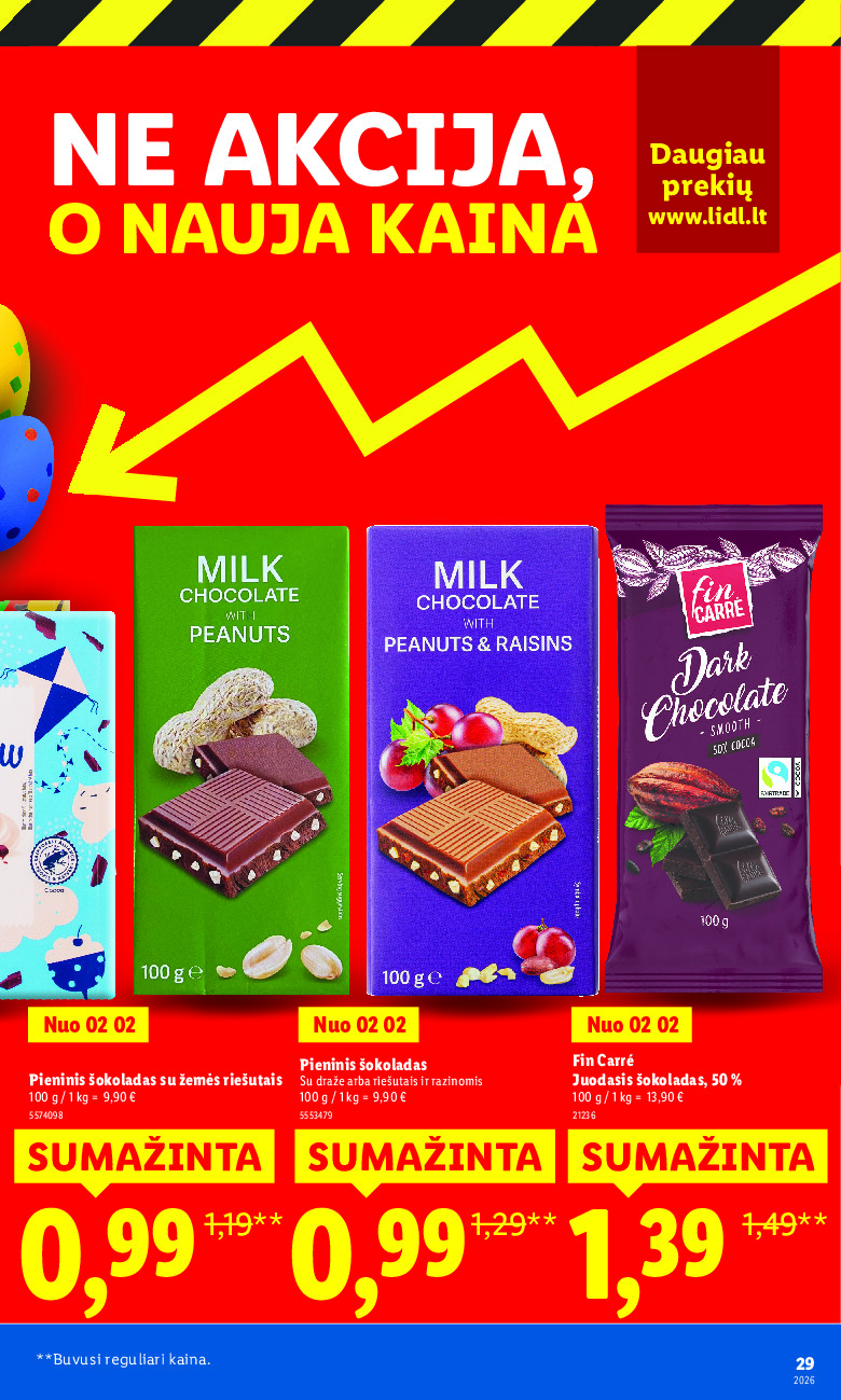 lidl - Ne akcija, o nauja kaina (2026-01-05 - 2026-03-16) - page: 29