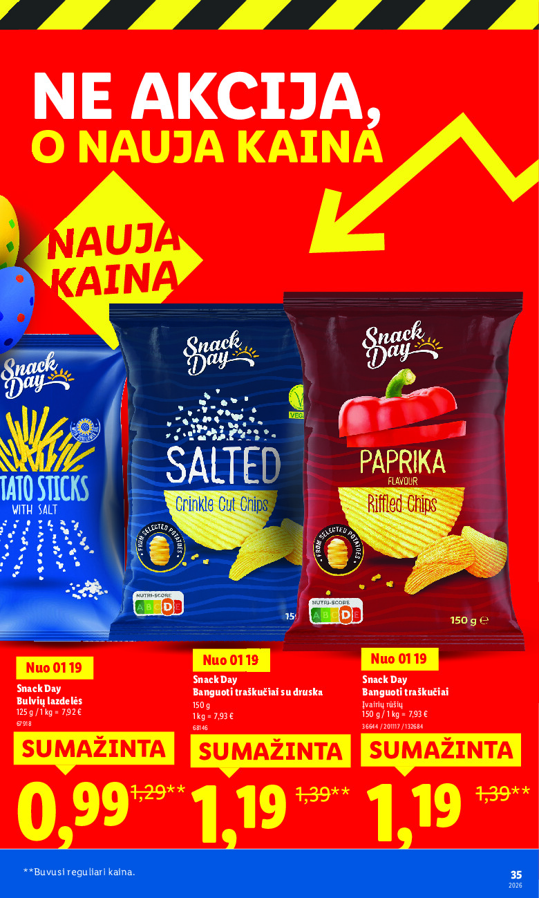 lidl - Ne akcija, o nauja kaina (2026-01-05 - 2026-03-16) - page: 35