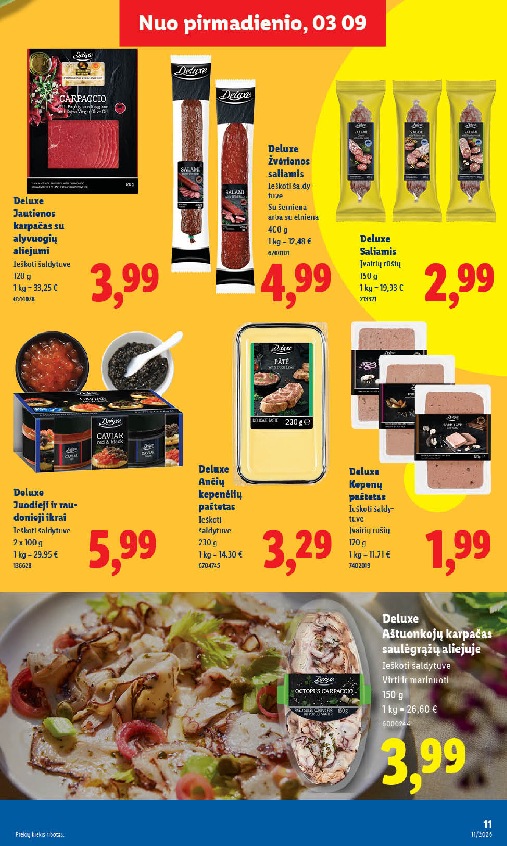 lidl - MAISTO PREKIŲ PASIŪLYMAI (2026-03-09 - 2026-03-15) - page: 11