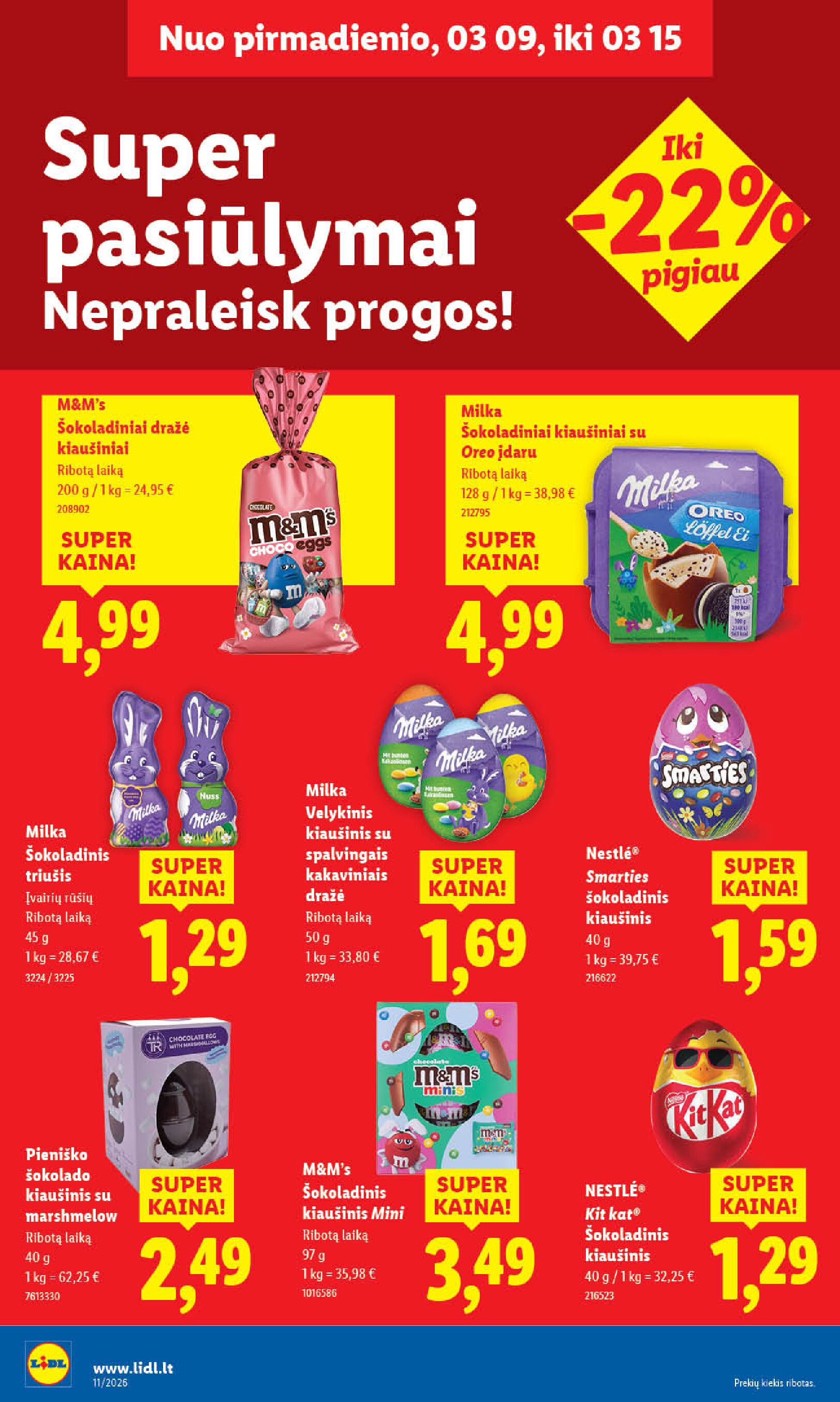 lidl - MAISTO PREKIŲ PASIŪLYMAI (2026-03-09 - 2026-03-15) - page: 24