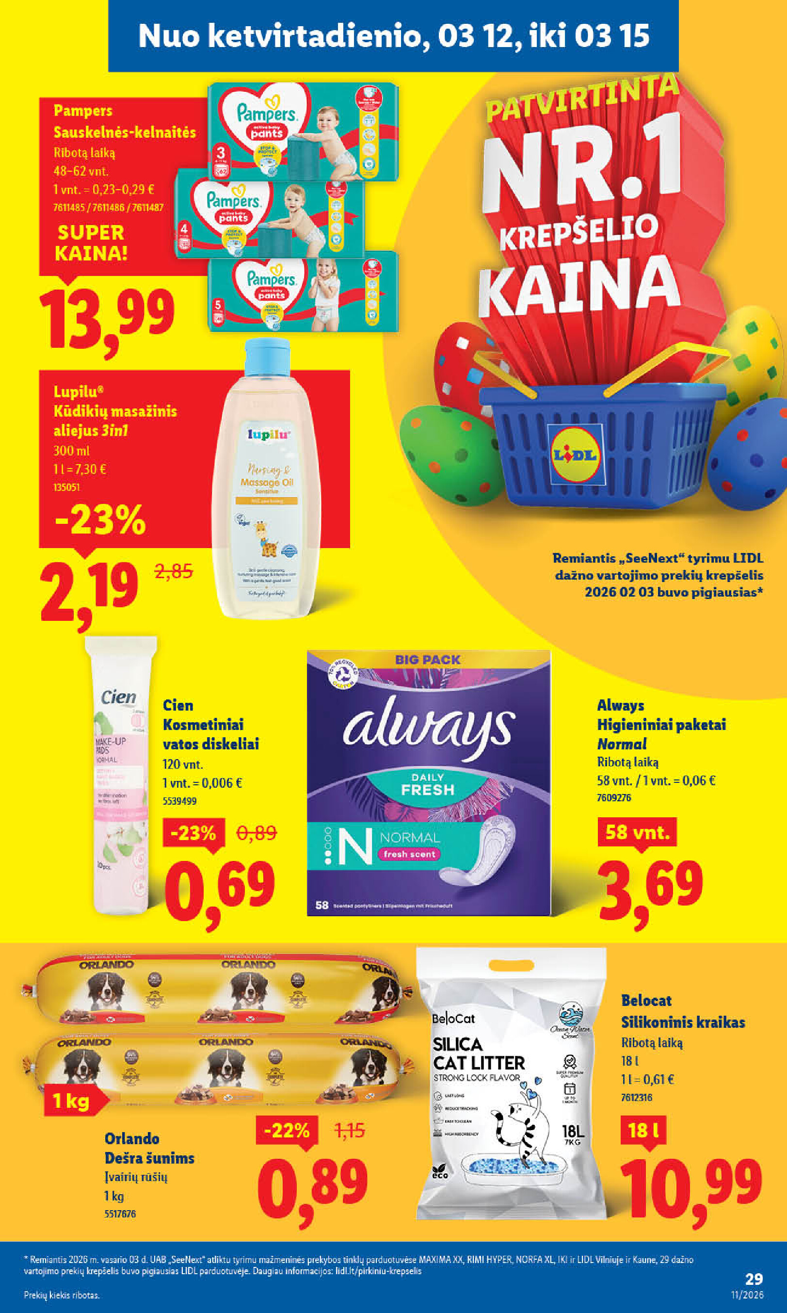 lidl - MAISTO PREKIŲ PASIŪLYMAI (2026-03-09 - 2026-03-15) - page: 29