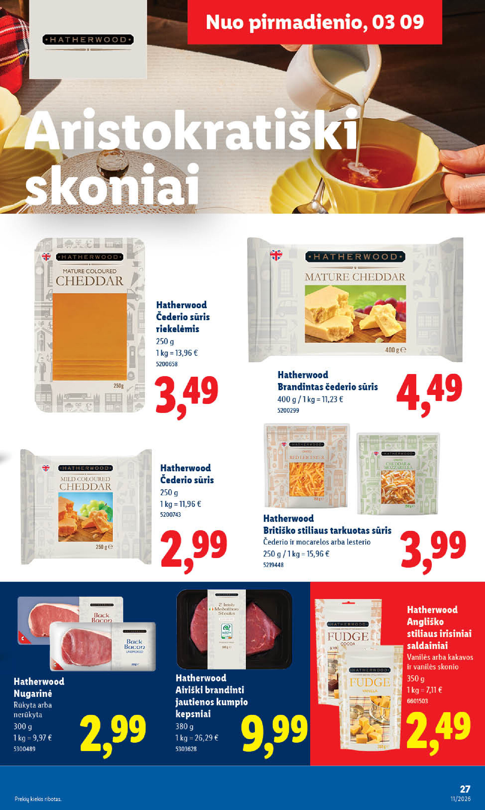 lidl - MAISTO PREKIŲ PASIŪLYMAI (2026-03-09 - 2026-03-15) - page: 27