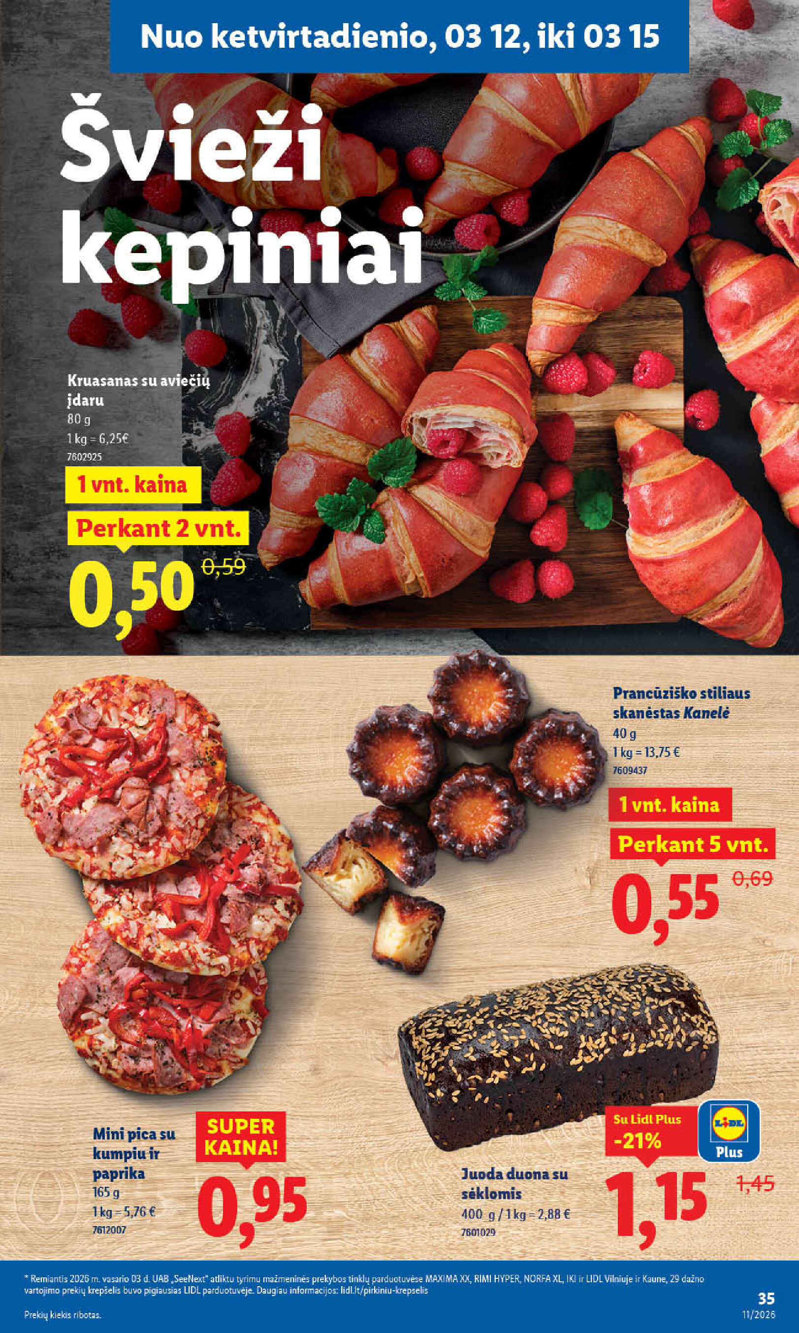 lidl - MAISTO PREKIŲ PASIŪLYMAI (2026-03-09 - 2026-03-15) - page: 35